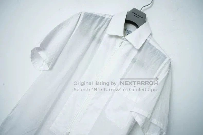 Yohji Yamamoto Yohji Yamamoto Stand Collar Short Sleeve Shirt. Size US M / EU 48-50 / 2 - 3 Thumbnail