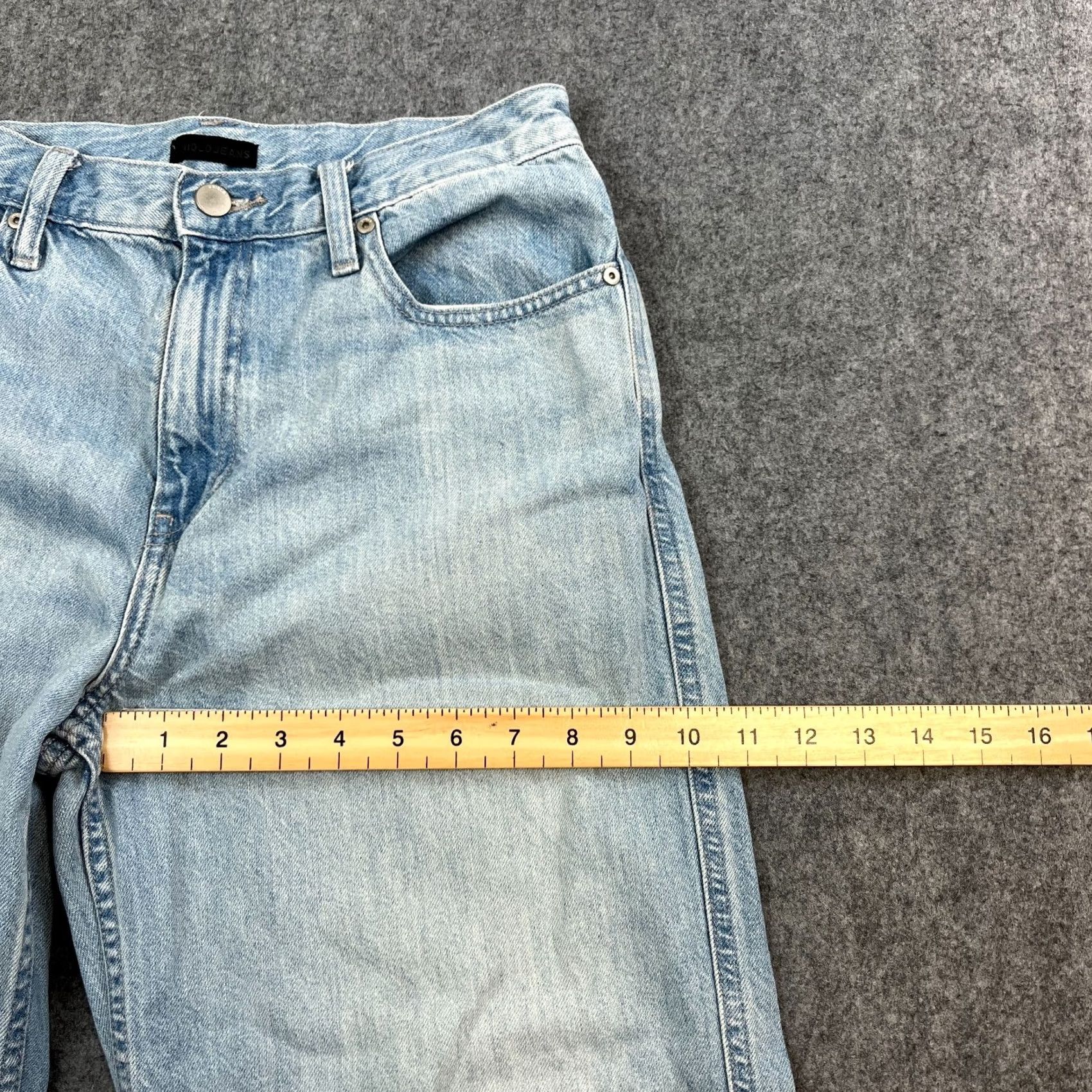 Uniqlo Uniqlo Jeans Baggy Wide-Leg 26 31 Light Wash Blue 100% Cotton Womens Size 6 Regular Size 28" / US 6 / IT 42 - 7 Thumbnail