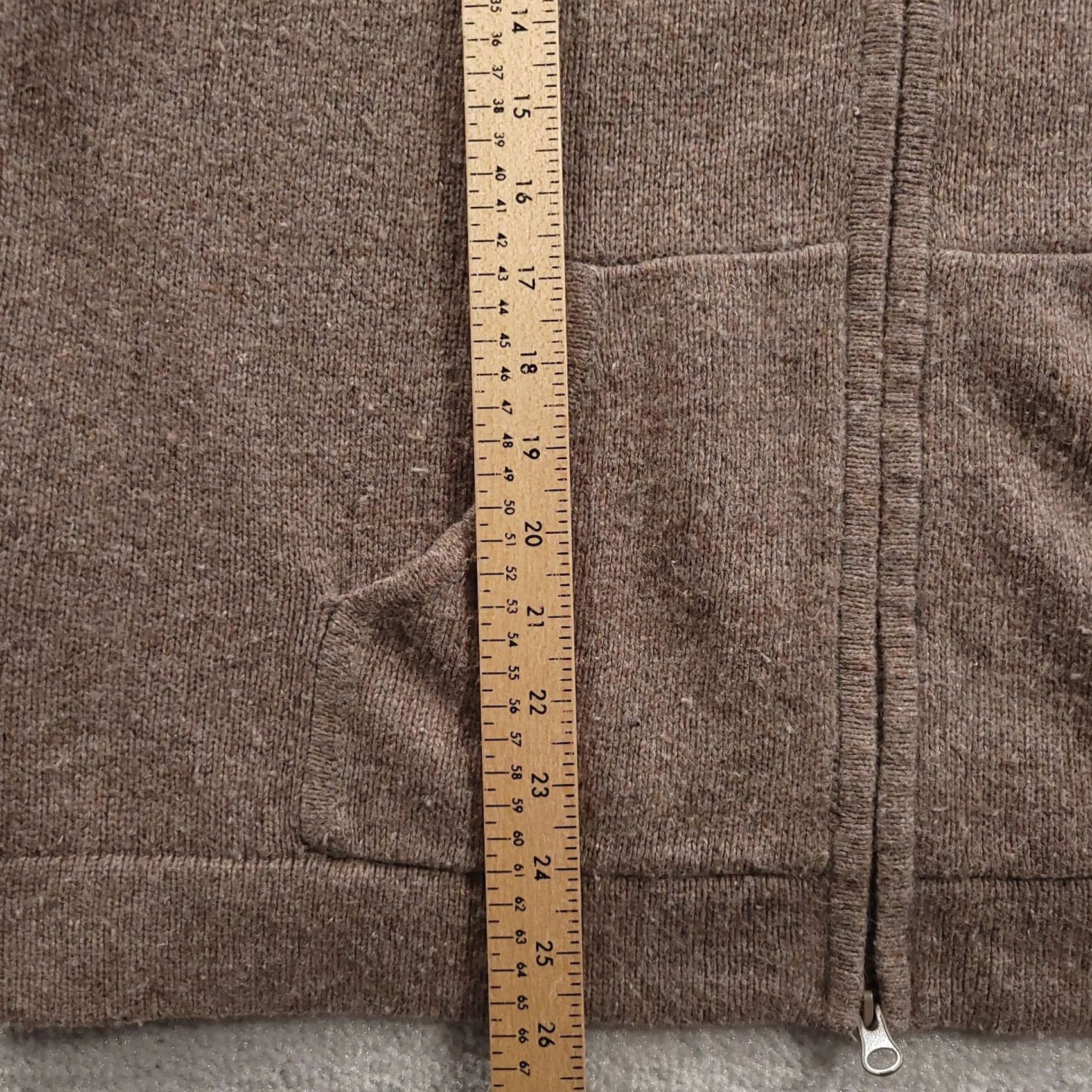 Vintage Lane Bryant Womens Zip Up Hoodie 18/20 Wool Blend Beige Roses Hoodie Plus 18/20 Womens Beige Roses Size XXL / US 16-18 / IT 52-54 - 6 Thumbnail