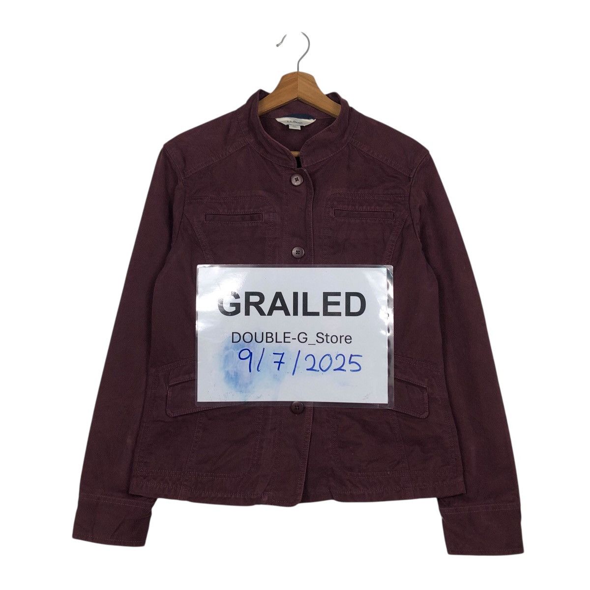 L.L. Bean 📌Rich Purple Chore Work Jacket Duck Canvas L.L.Bean Size US XL / EU 56 / 4 - 1 Thumbnail