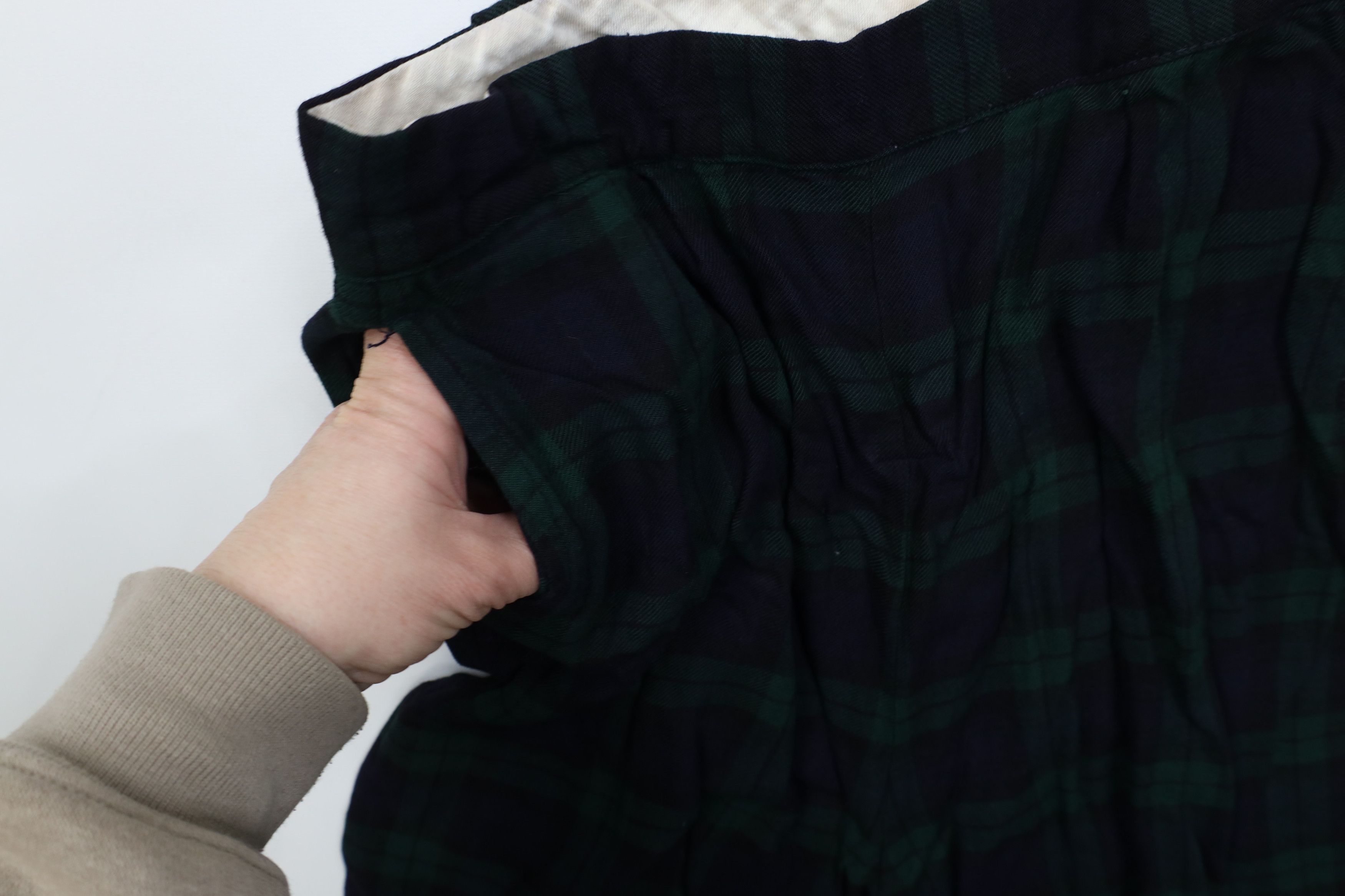 Vintage Vintage 50s Streetwear Rayon Gabardine Knit Shorts Plaid USA Size 26" / US 2 / IT 38 - 5 Thumbnail