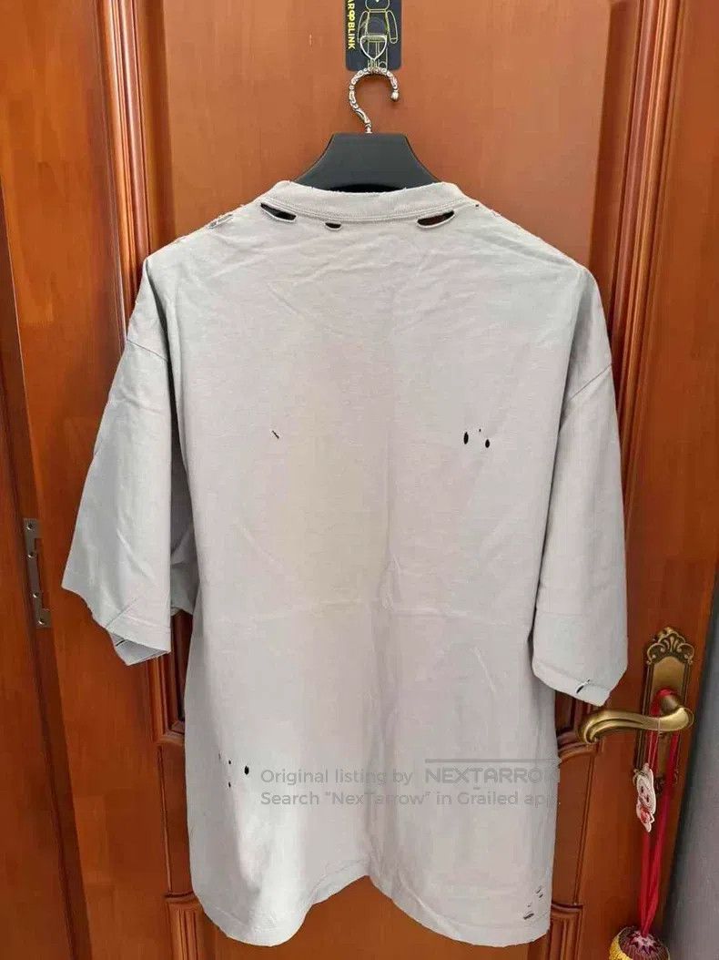 Balenciaga Balenciaga Gray Destroyed Print Short Sleeve T-Shirt Size US XXS / EU 40 - 2 Thumbnail