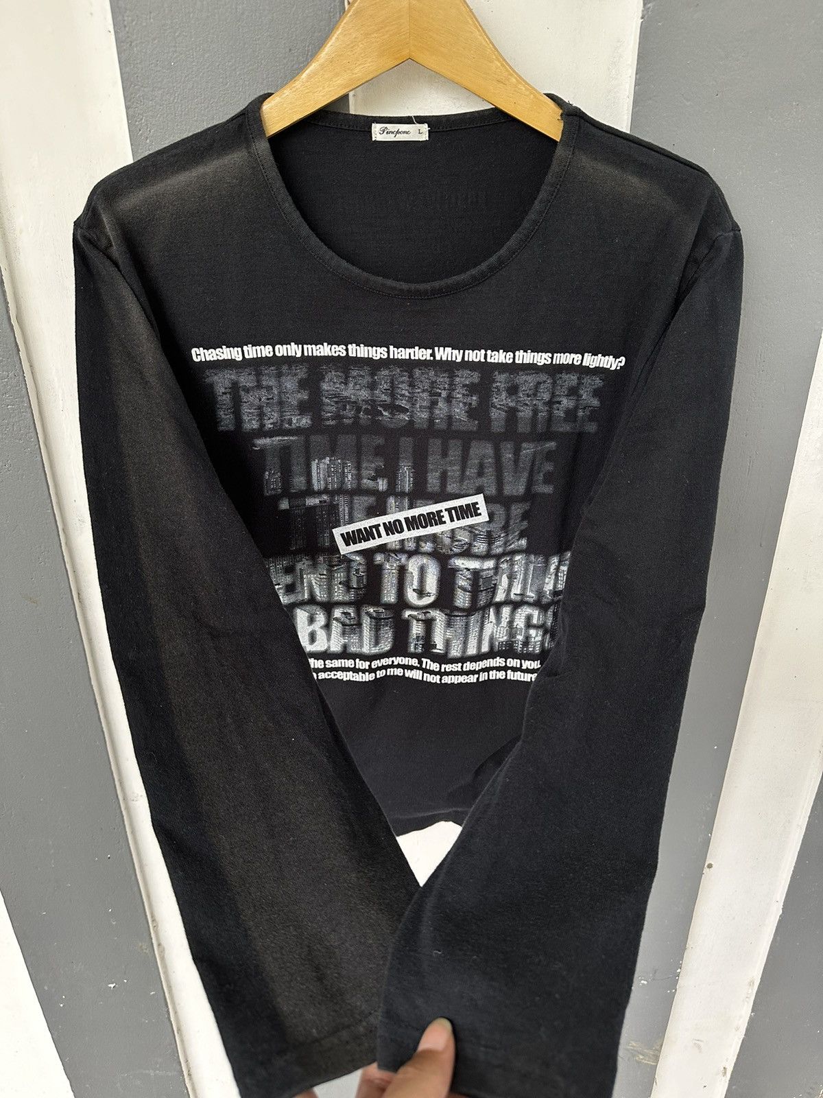 Hysteric Glamour CRAZY FADED WANT NO MORE TIME LONG SLEEVE IFSIX STYLED Size US M / EU 48-50 / 2 - 5 Thumbnail