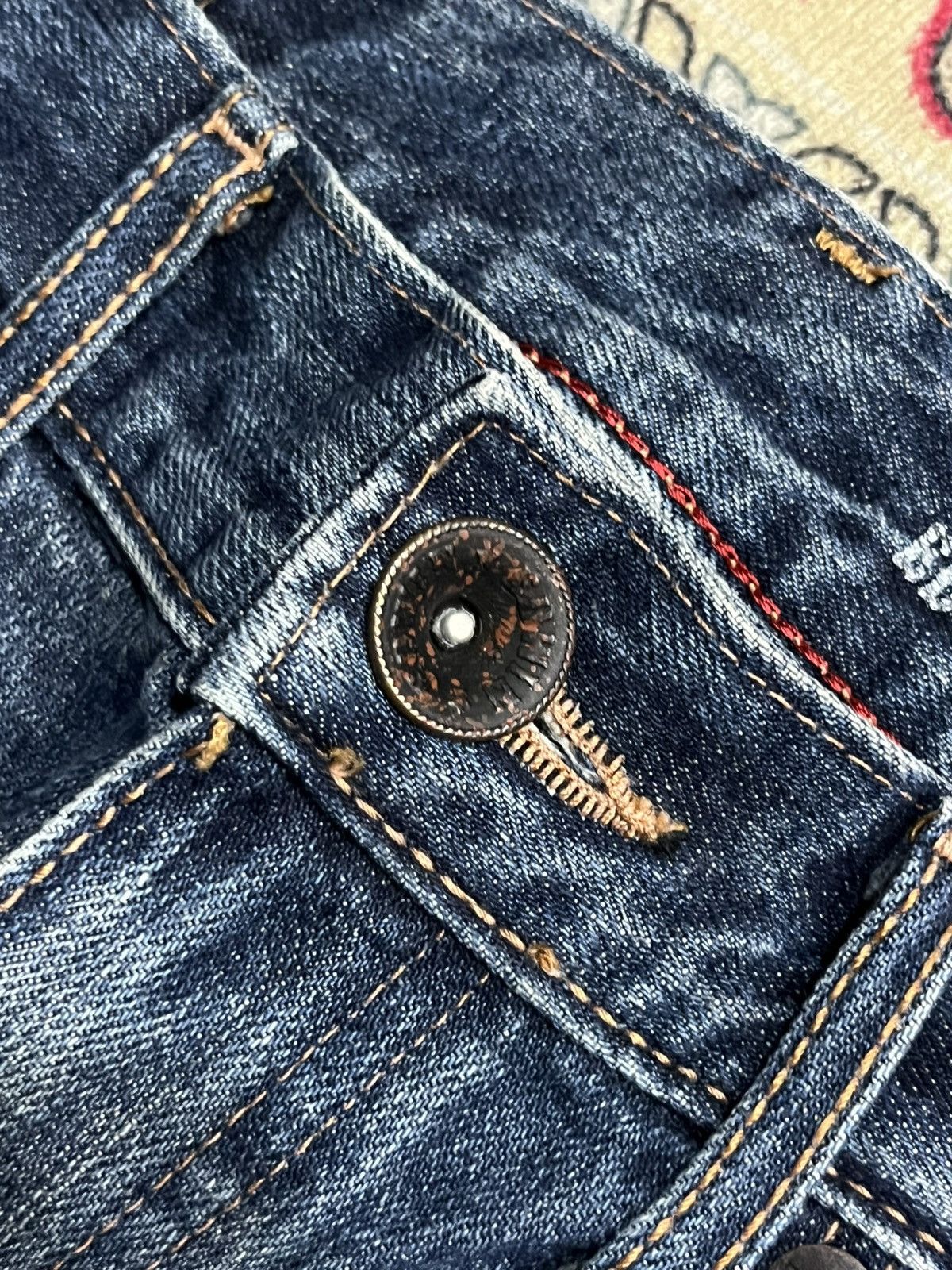 Edwin Edwin Exclusive Vintage Blue Faded Washed Distressed Jeans Size US 29 - 5 Thumbnail