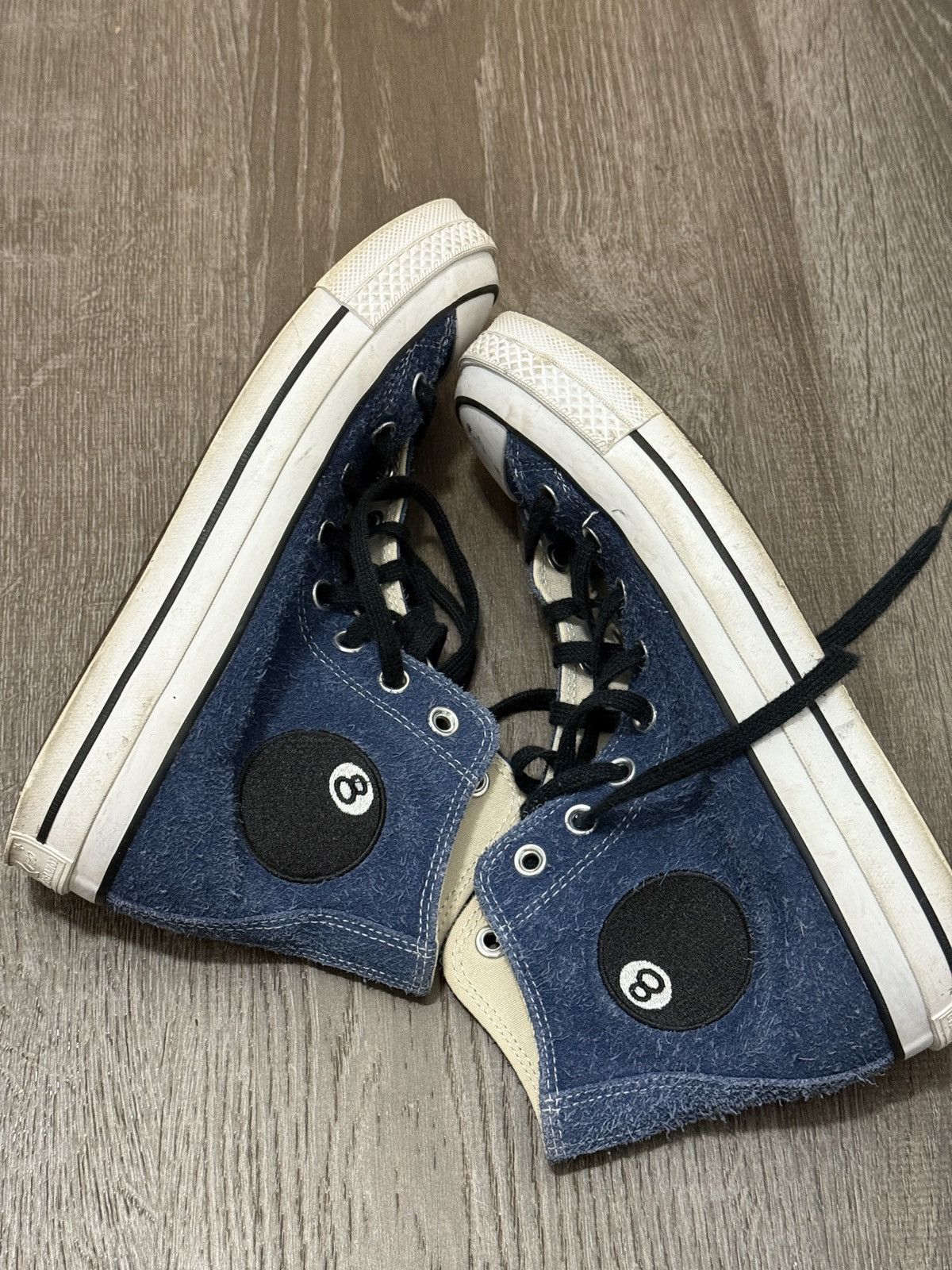Converse × Stussy Suede 8 ball high tops Size US 7 / EU 40 - 3 Thumbnail