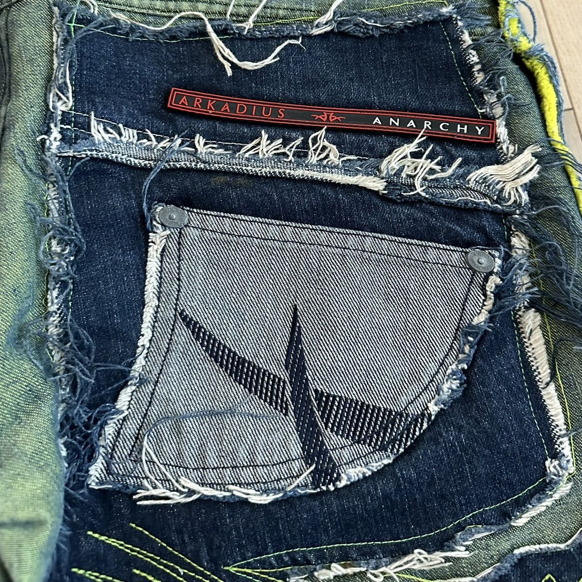 Other Arkadius Anarchy Jeans SS2004 Ripped Patchwork Jeans Size 32" / US 10 / IT 46 - 7 Thumbnail