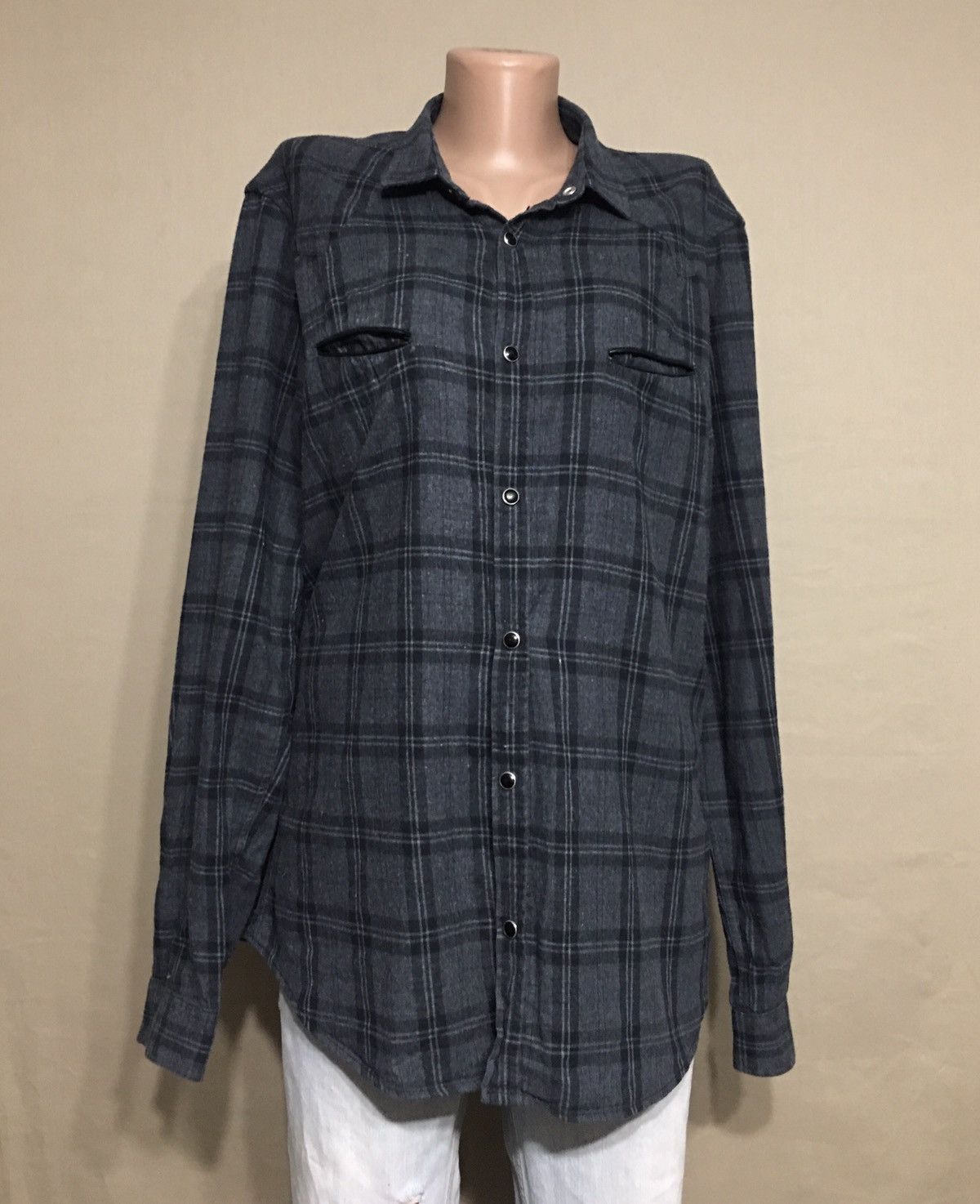 Sandro SANDRO Paris Plaid Check Cotton Womens Shirt XL Size XL / US 12-14 / IT 48-50 - 1 Thumbnail