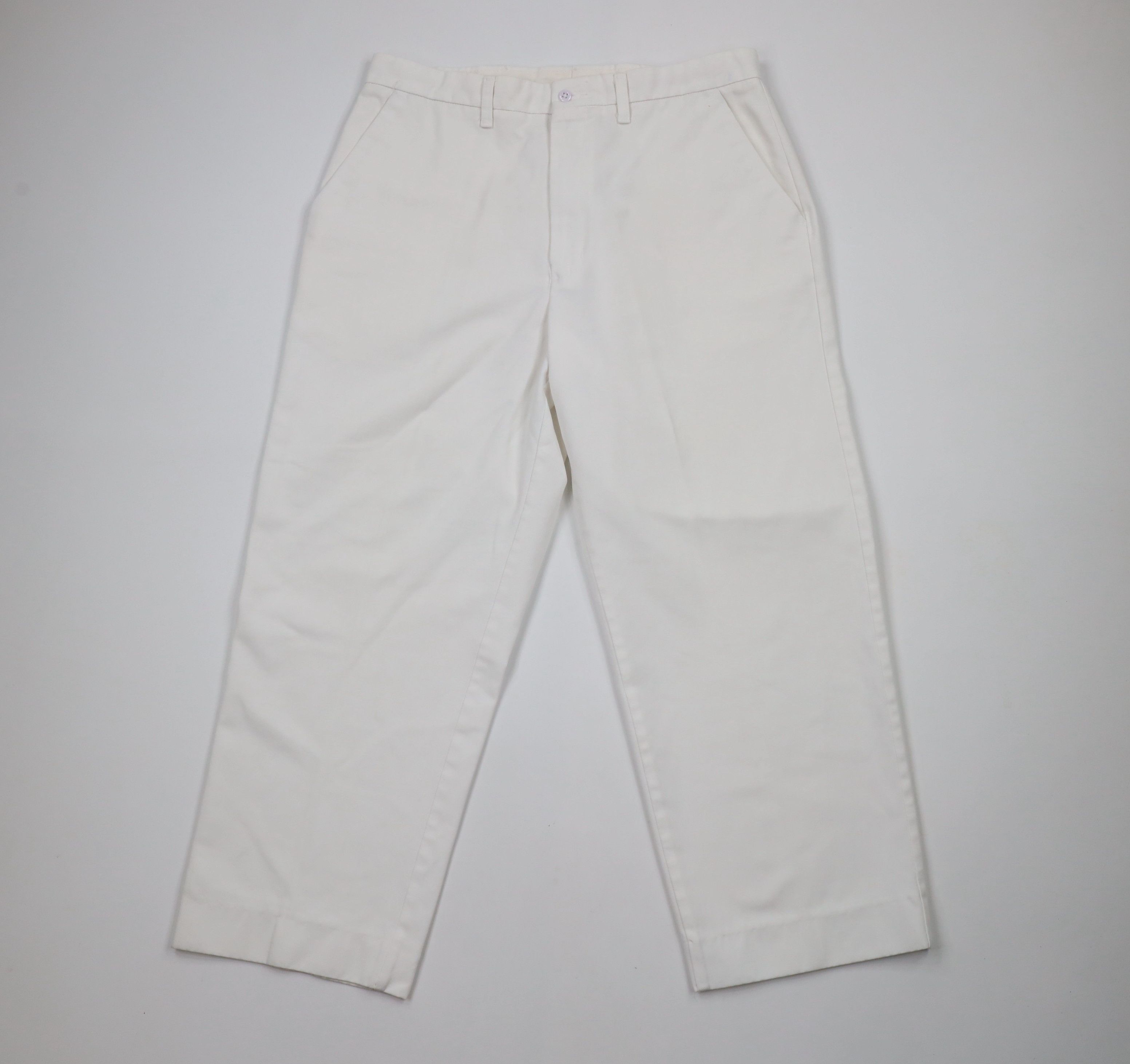 Vintage Vintage 90s Streetwear Mechanic Work Painter Pants White Size US 34 / EU 50 - 1 Thumbnail
