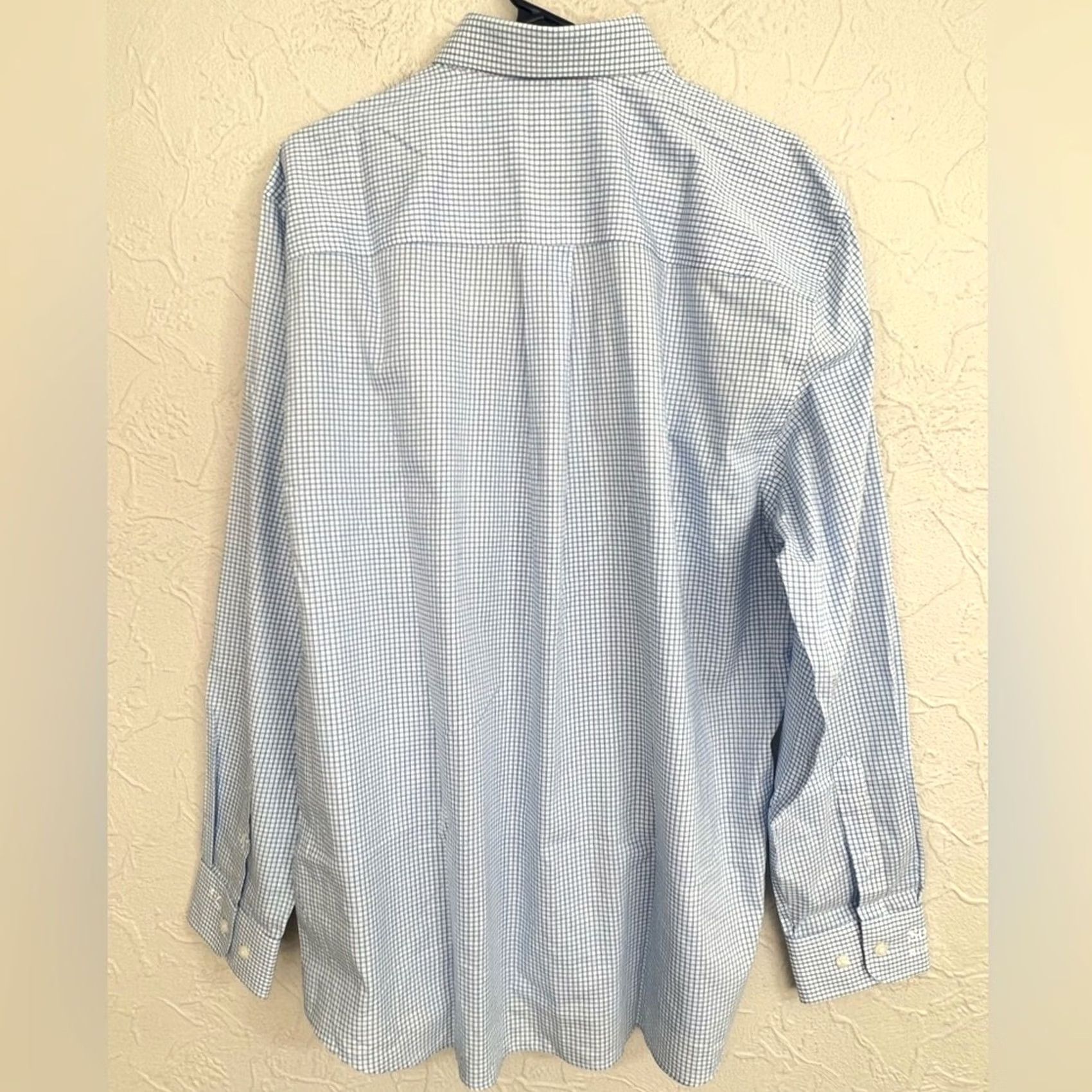 Cutter & Buck Cutter & Buck Shirt Men L Large Tattersall Blue NWT Sothebys Easy Care Long Sleeve Size US L / EU 52-54 / 3 - 3 Thumbnail
