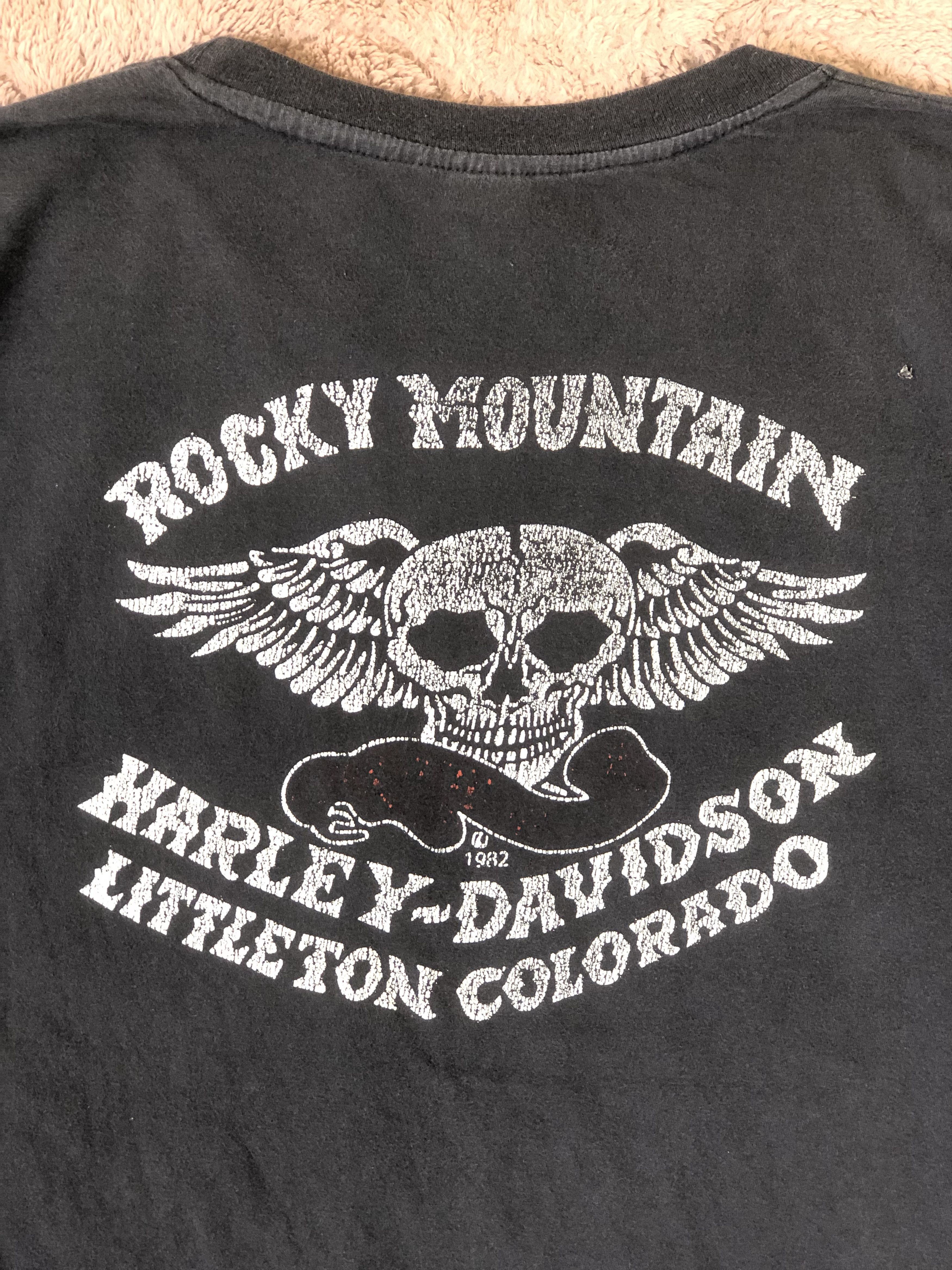Harley Davidson Vintage 80s Harley Davidson Wing Skull Tee Size US M / EU 48-50 / 2 - 3 Thumbnail