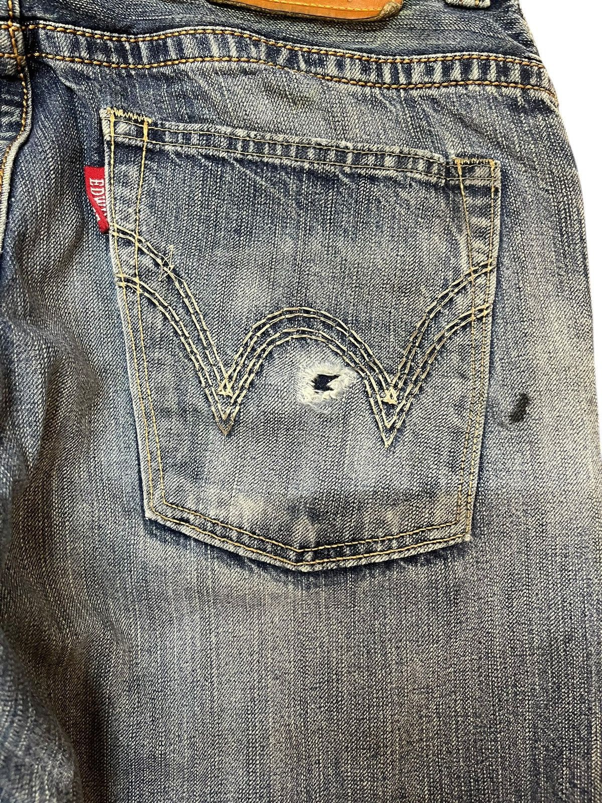 Edwin × Japanese Brand Vintage Edwin XV Baggy Ripped Grunge Denim Size US 32 / EU 48 - 8 Thumbnail