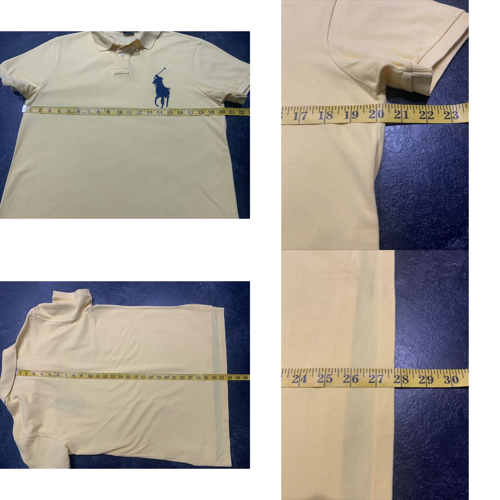 Polo Ralph Lauren Polo Ralph Lauren Polo Shirt Medium Yellow Custom Fit Mens Size US M / EU 48-50 / 2 - 8 Thumbnail