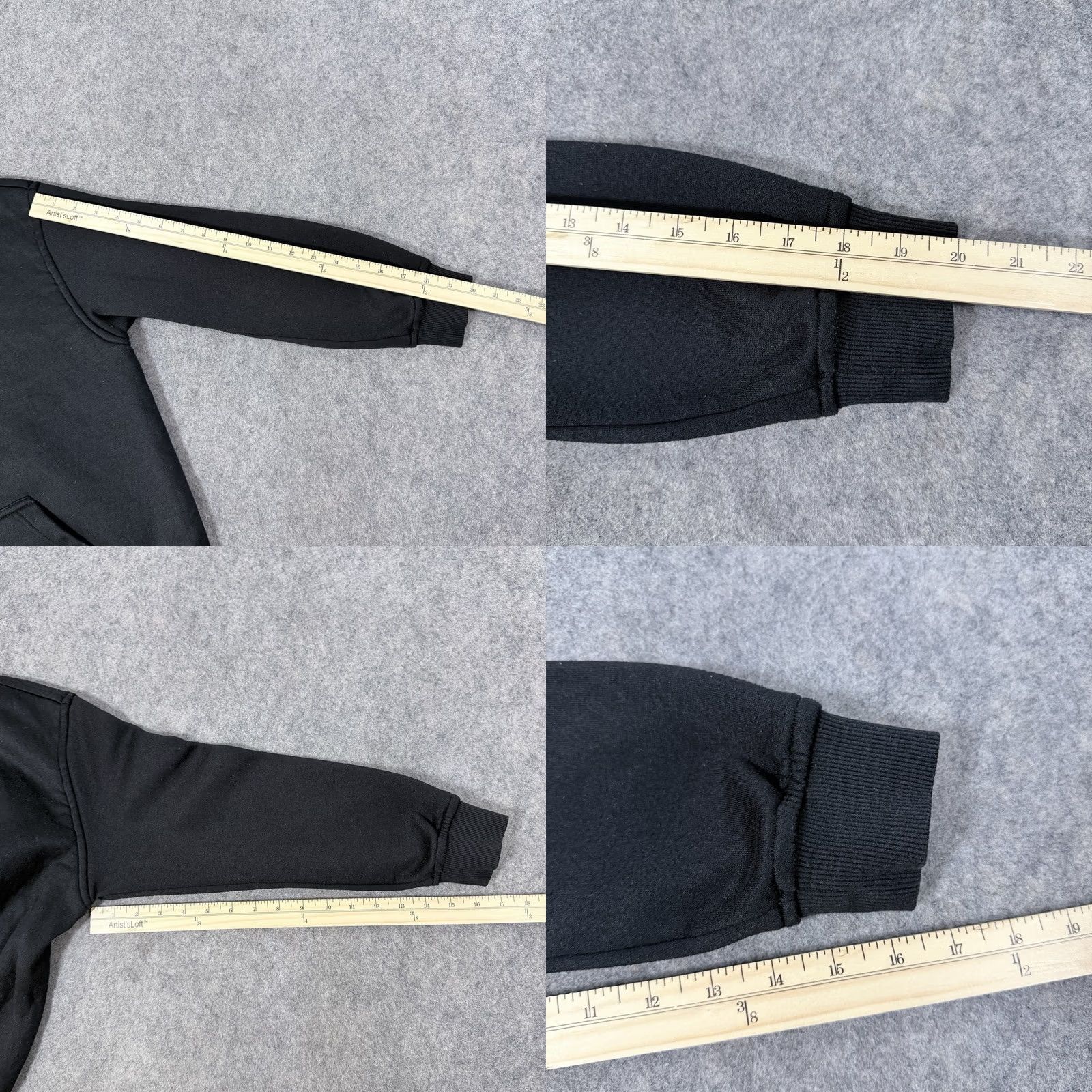 Vintage Refuge Women's Full Zip Hooded Jacket Black Size M Activewear Long Sleeve Casual Sportswear Size M / US 6-8 / IT 42-44 - 10 Thumbnail