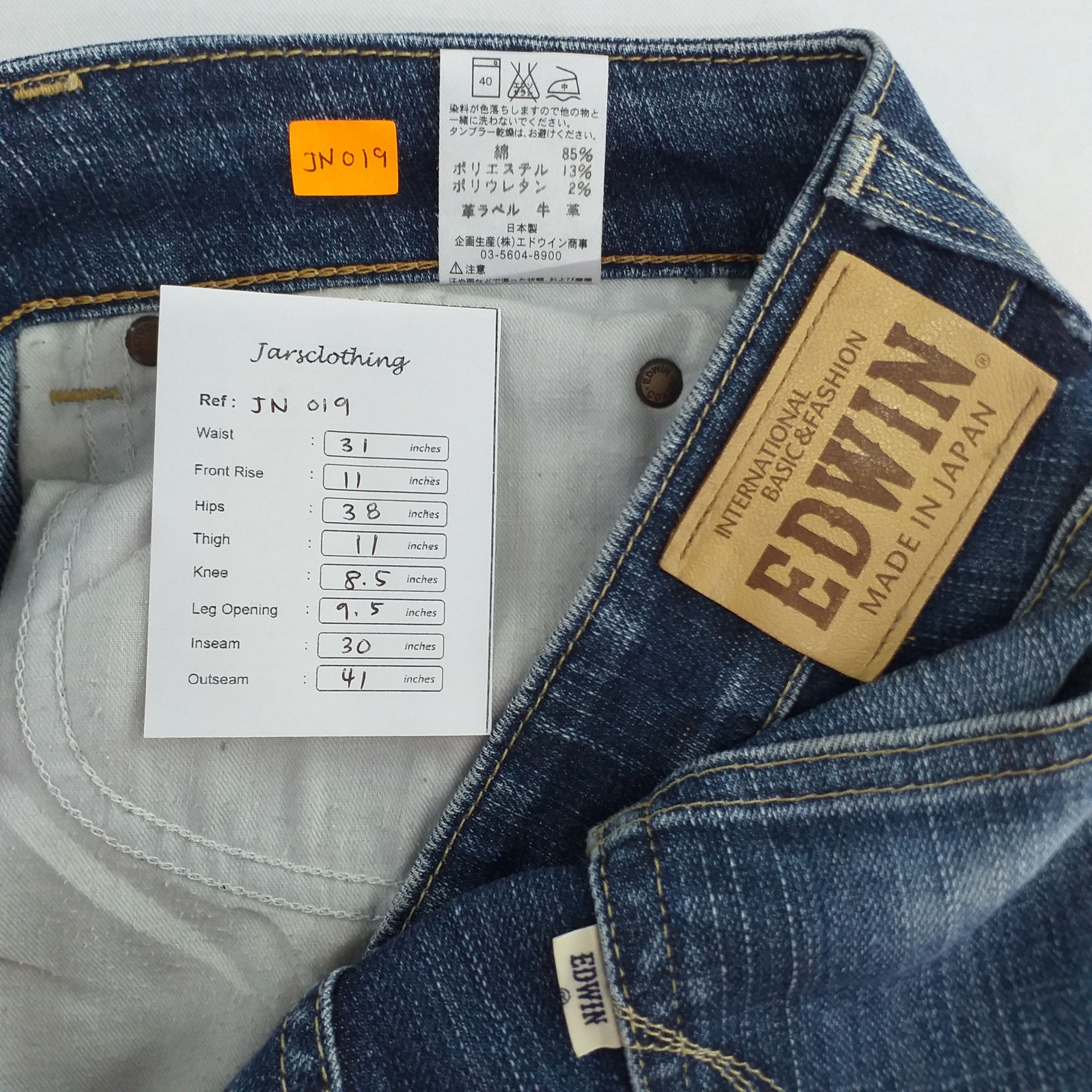 If Six Was Nine Vintage Edwin Distressed Flare Denim 31x30 -JN019 Size US 31 - 15 Thumbnail