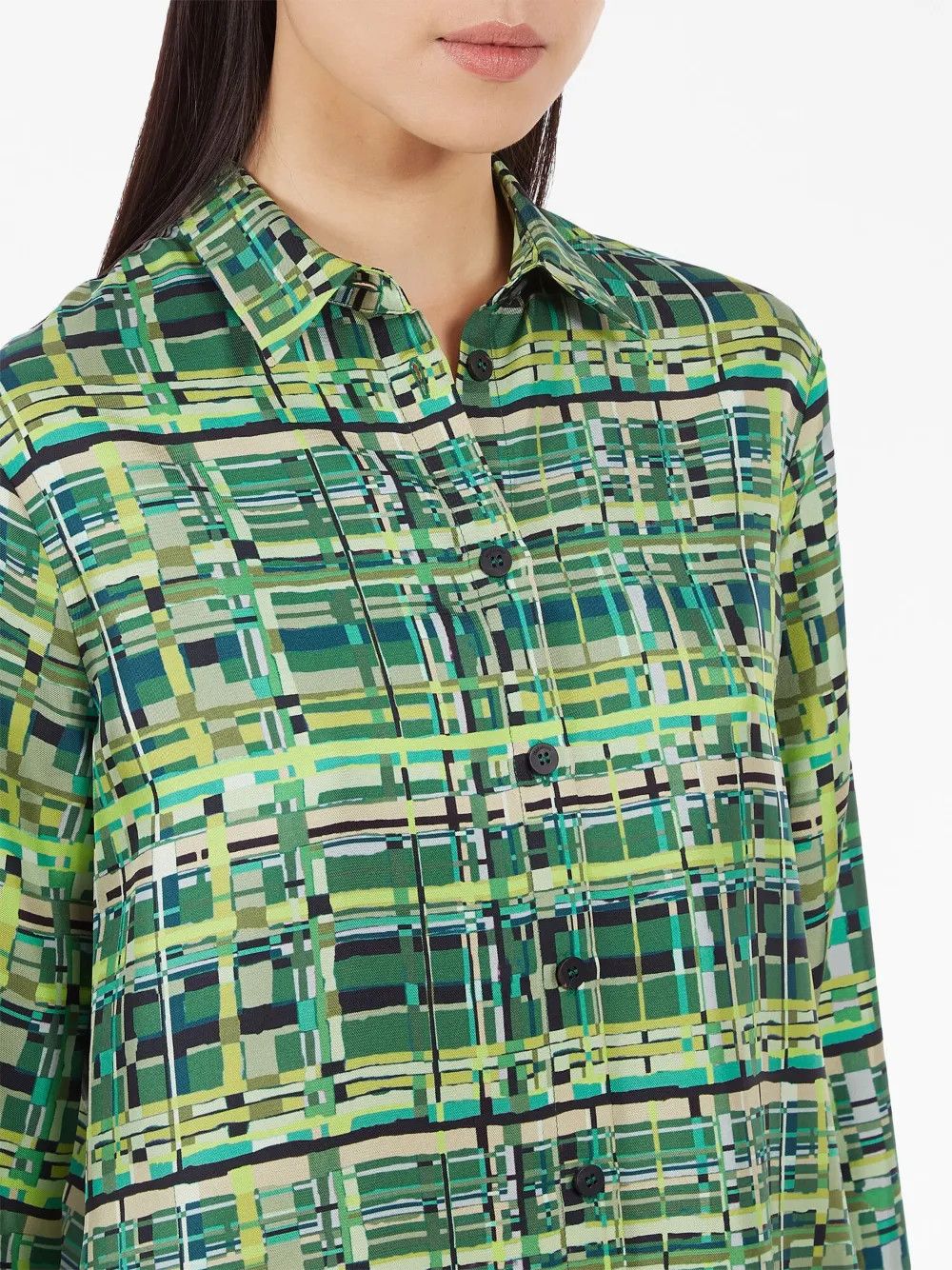 Salvatore Ferragamo o1y0426 Patterned Shirt in Multicolor Size M / US 6-8 / IT 42-44 - 5 Thumbnail