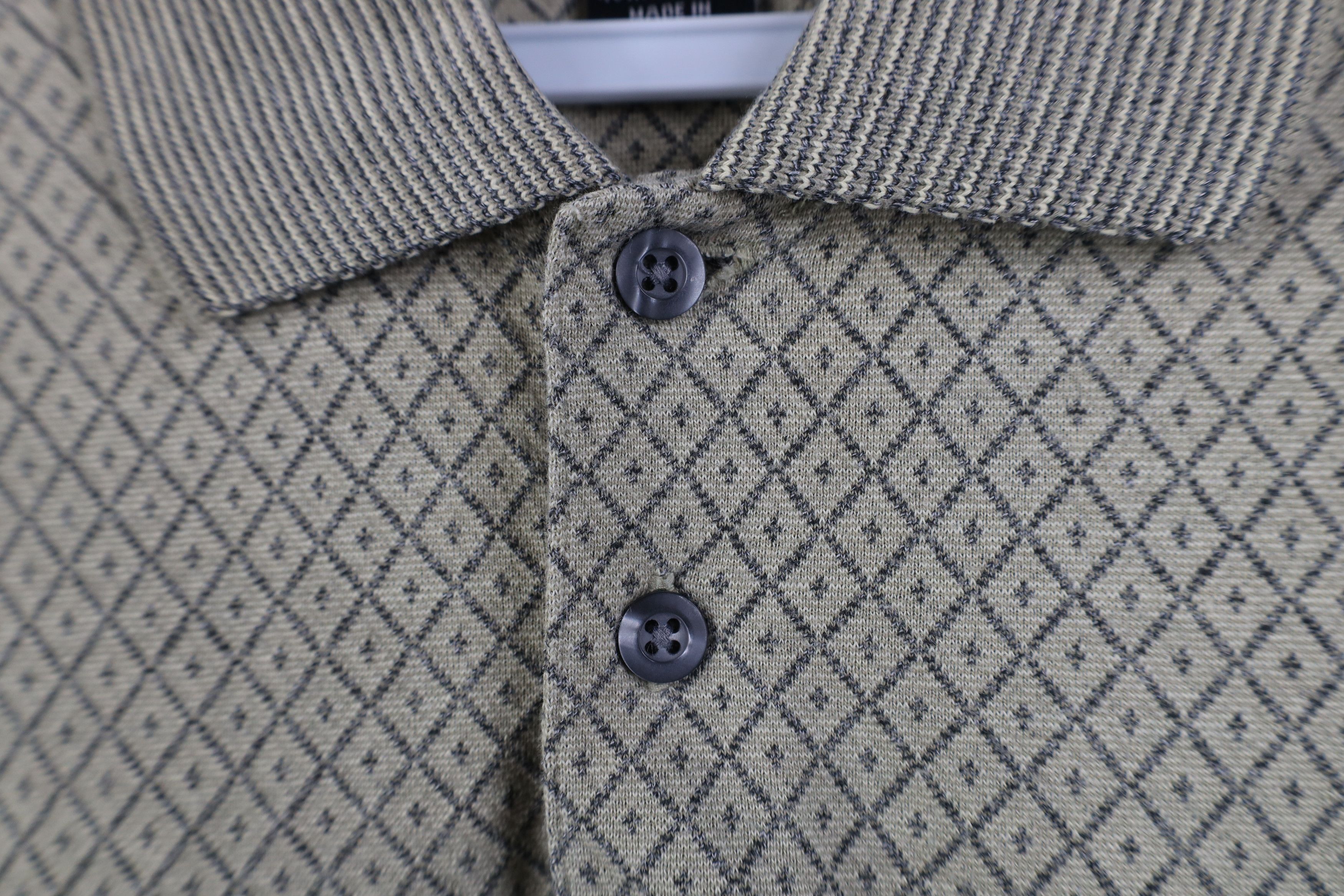 Vintage Vintage 90s Streetwear Argyle Diamond Knit Golf Polo Shirt Size US S / EU 44-46 / 1 - 5 Thumbnail