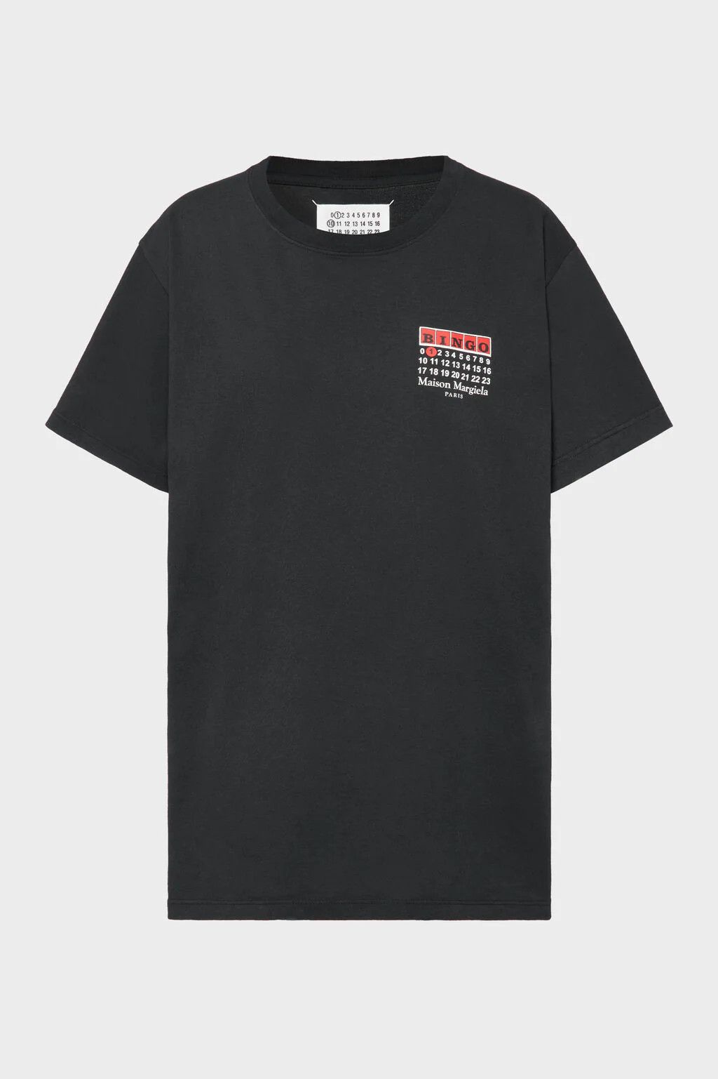 Maison Margiela o1w1db10526 Bingo T-Shirt in Black Size M / US 6-8 / IT 42-44 - 1 Thumbnail