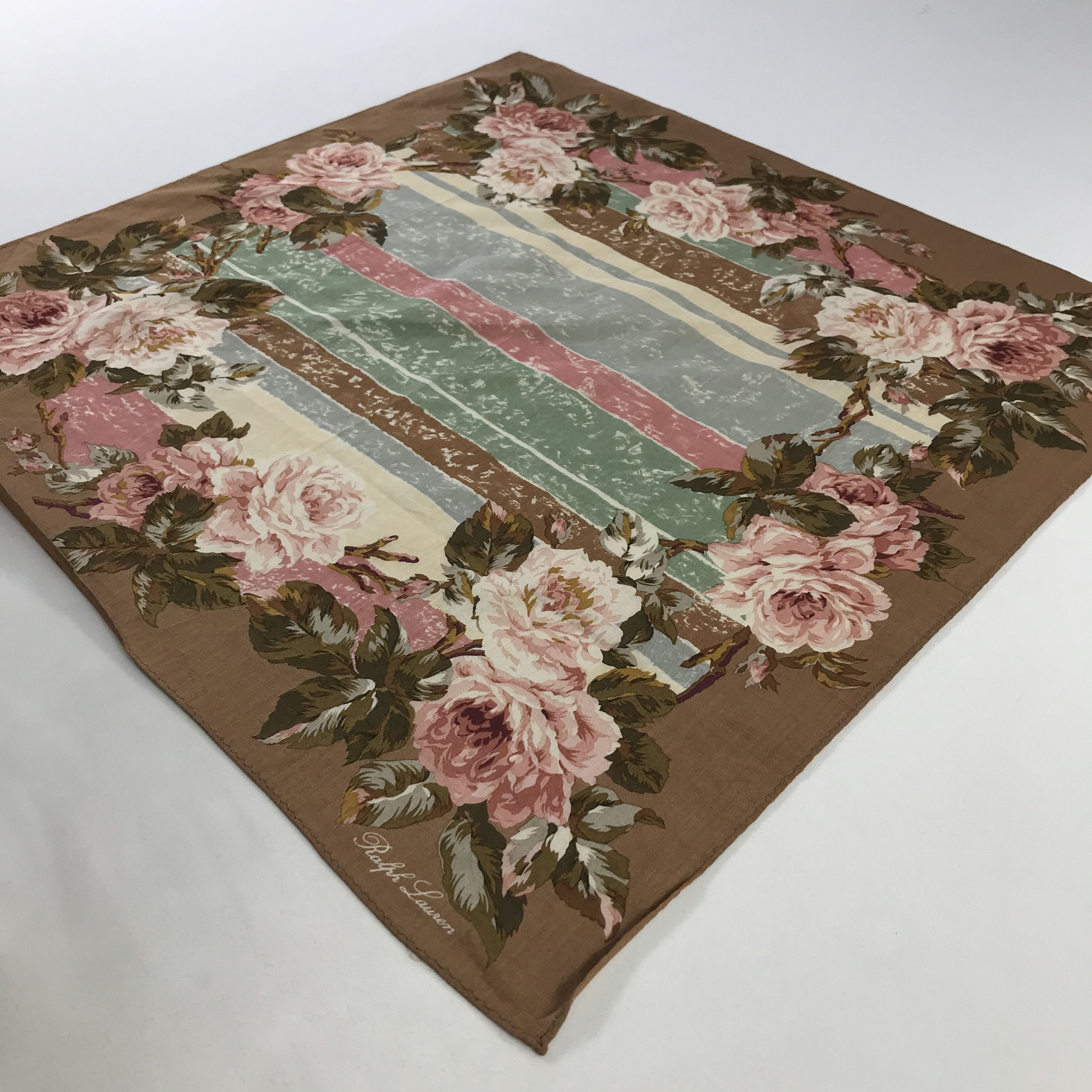 Ralph Lauren × Vintage Ralph Lauren Bandana / Handkerchief / Neckerchief - S1050 Size ONE SIZE - 2 Thumbnail