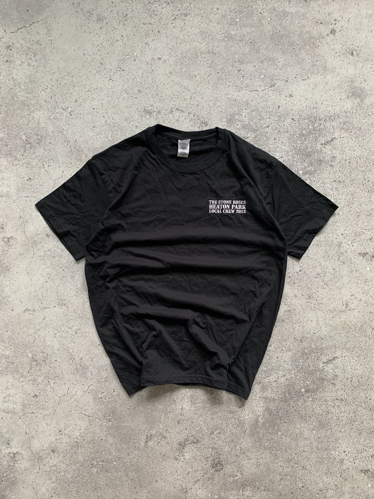 Band Tees × Stone Rose Vintage The Stone Roses 2012 Tour Heaton Park Black T Shirt Size US L / EU 52-54 / 3 - 2 Thumbnail