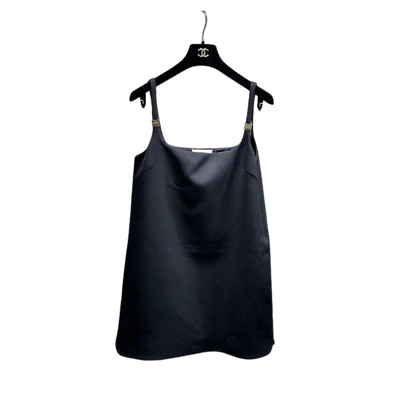 Miu Miu Miu Miu Logo Strap Mini Dress Size 40 Size S / US 4 / IT 40 - 1 Thumbnail