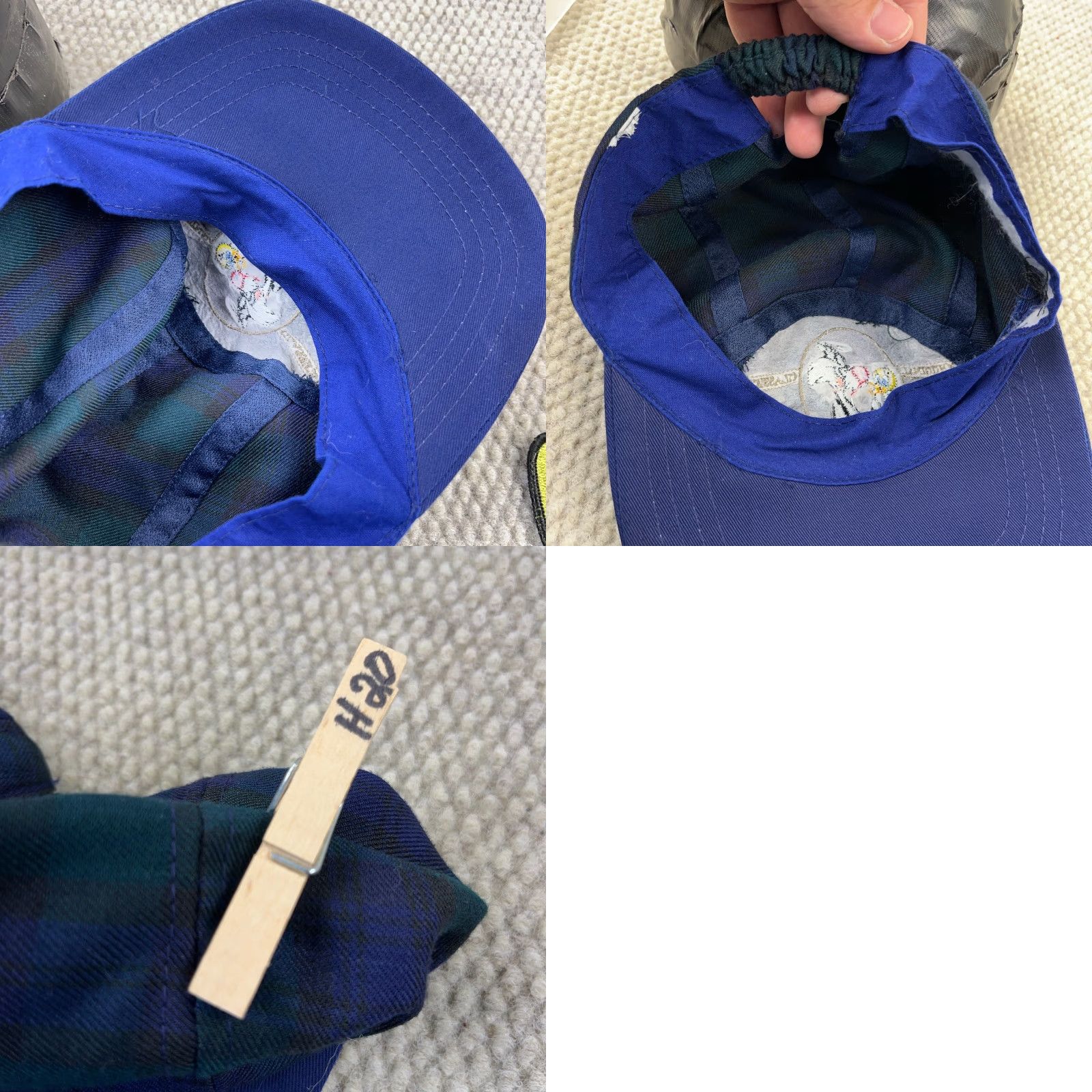 Vintage VINTAGE Looney Tunes Baseball Cap Hat Women One Size Blue Plaid 90s Sylvester Casual Size ONE SIZE - 8 Thumbnail