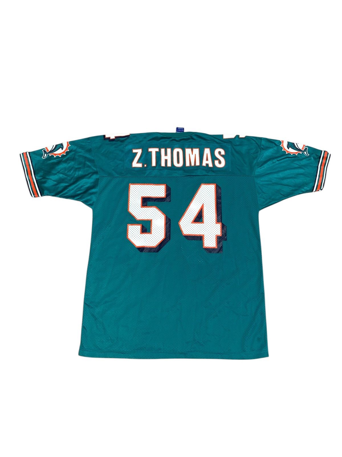 NFL × Vintage Vintage miami dolphins NFL zach thomas jersey by champion Size US XL / EU 56 / 4 - 1 Thumbnail