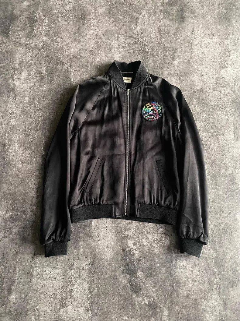 Saint Laurent Paris Saint Laurent Paris Shark Scale Silk Jacket Size US M / EU 48-50 / 2 - 2 Thumbnail