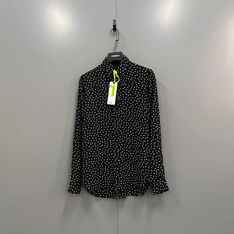 Saint Laurent Paris Saint Laurent Polka Dot Embroidered Shirt-2508 Size US M / EU 48-50 / 2 - 1 Thumbnail