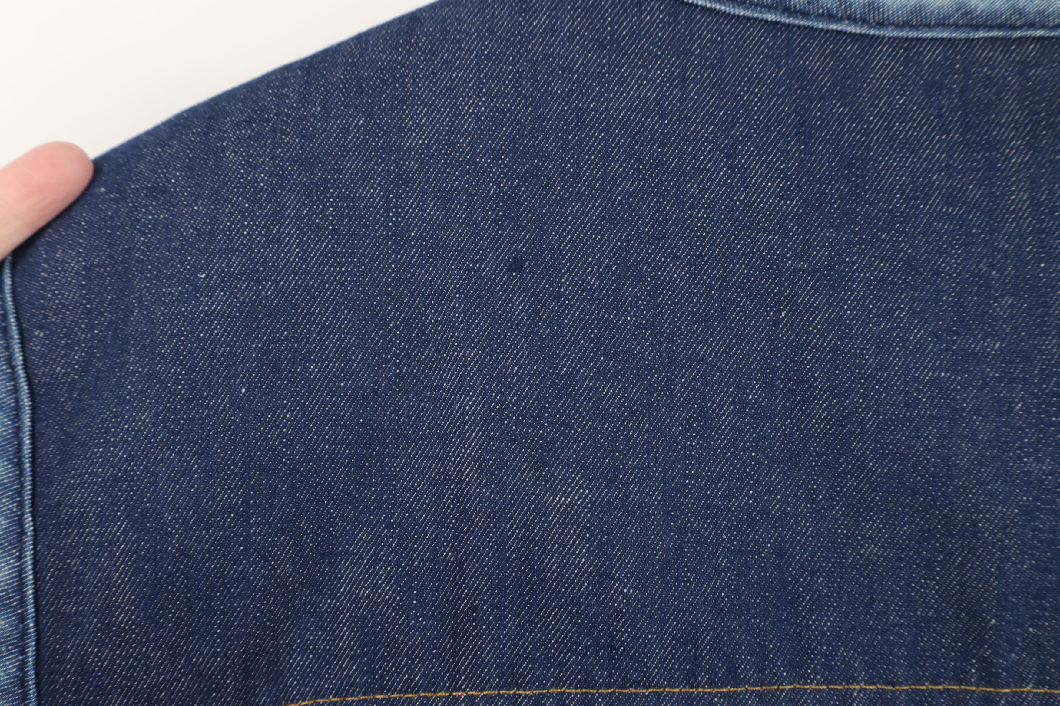 Vintage Vintage 60s 70s Streetwear Western Fleece Denim Vest Jacket Size US XXL / EU 58 / 5 - 11 Thumbnail