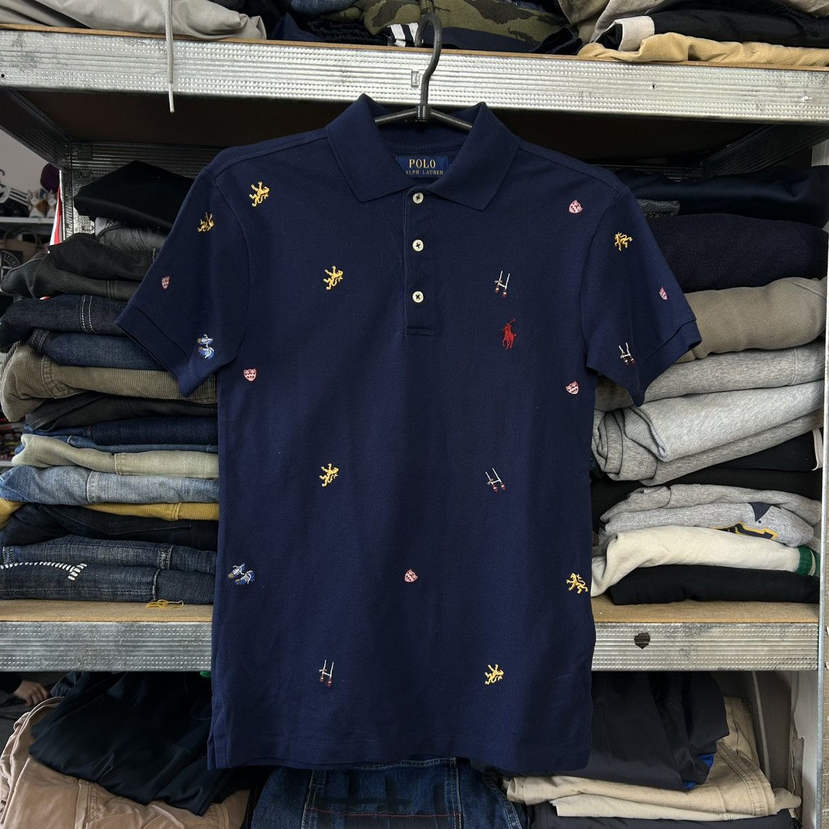 Polo Ralph Lauren Mens Polo Ralph Lauren Monogrammed y2k polo size XS Size US XS / EU 42 / 0 - 1 Thumbnail