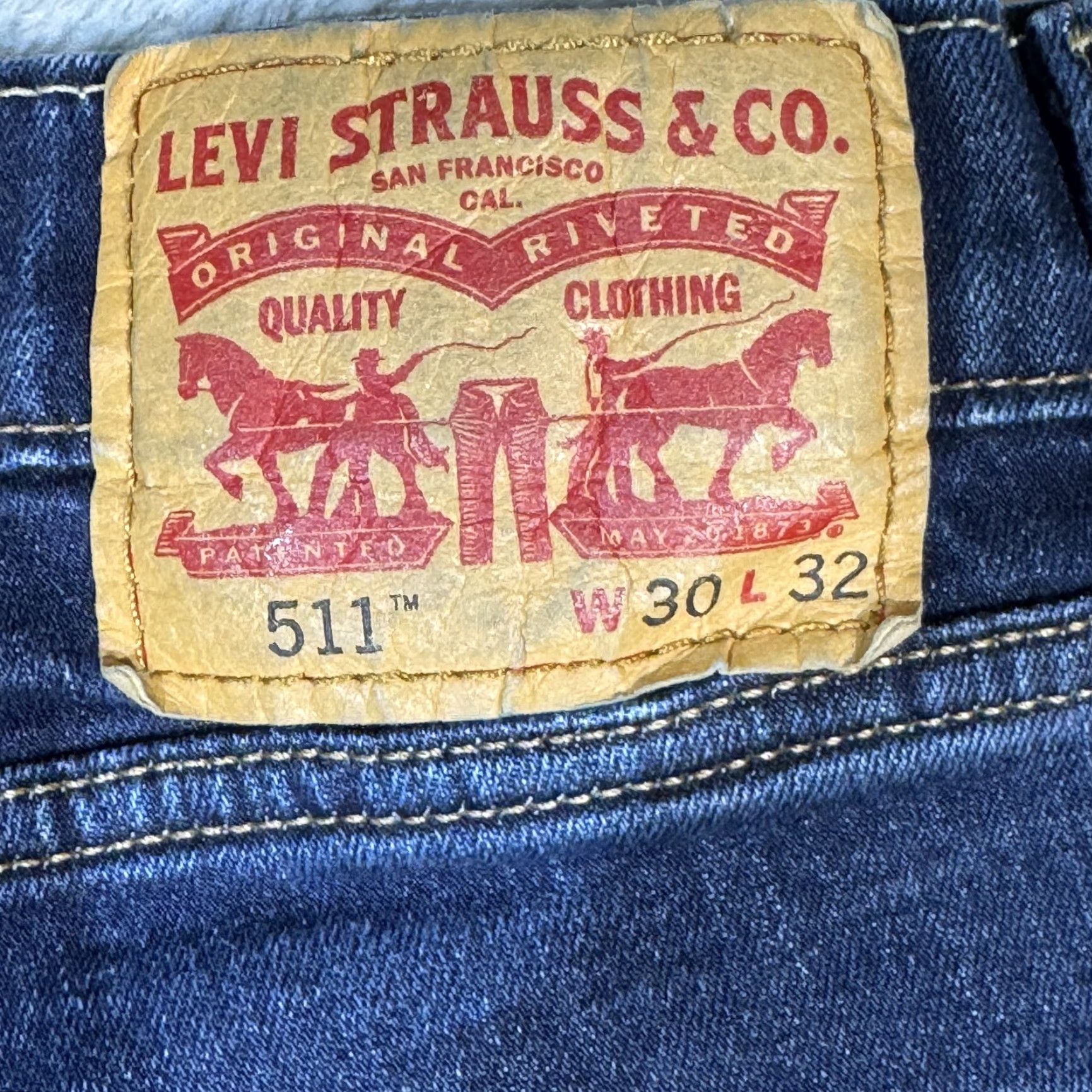 Levi's Levi's Jeans 511 Slim Fit 30x32 Blue Stretch Denim Pants Tapered Leg Men’s Regular 5-Pocket Denim Jeans Pants Blue Size US 30 / EU 46 - 3 Thumbnail