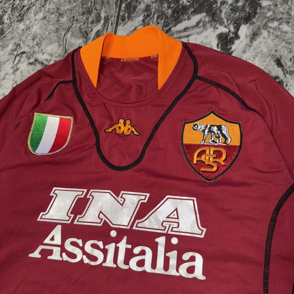 Kappa AS ROMA 2001-02 HOME SHIRT KAPPA LONG JERSEY ITALY SOCCER Size US M / EU 48-50 / 2 - 4 Thumbnail