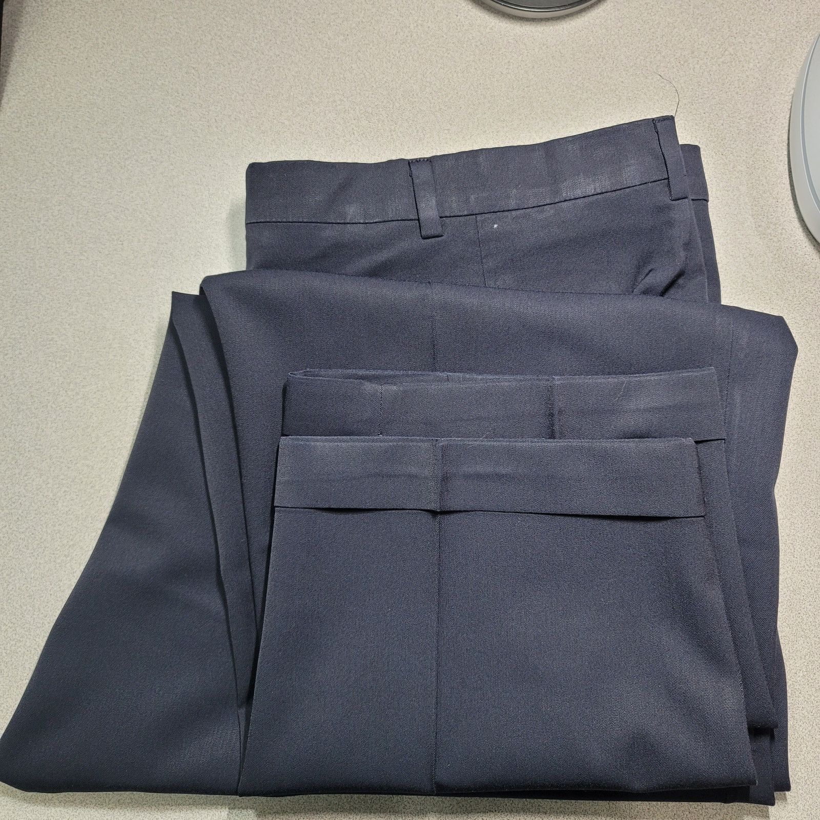 Other Lycra Plus Navy Blue Pleated Front Dress Pants 42 Size US 42 / EU 58 - 5 Thumbnail