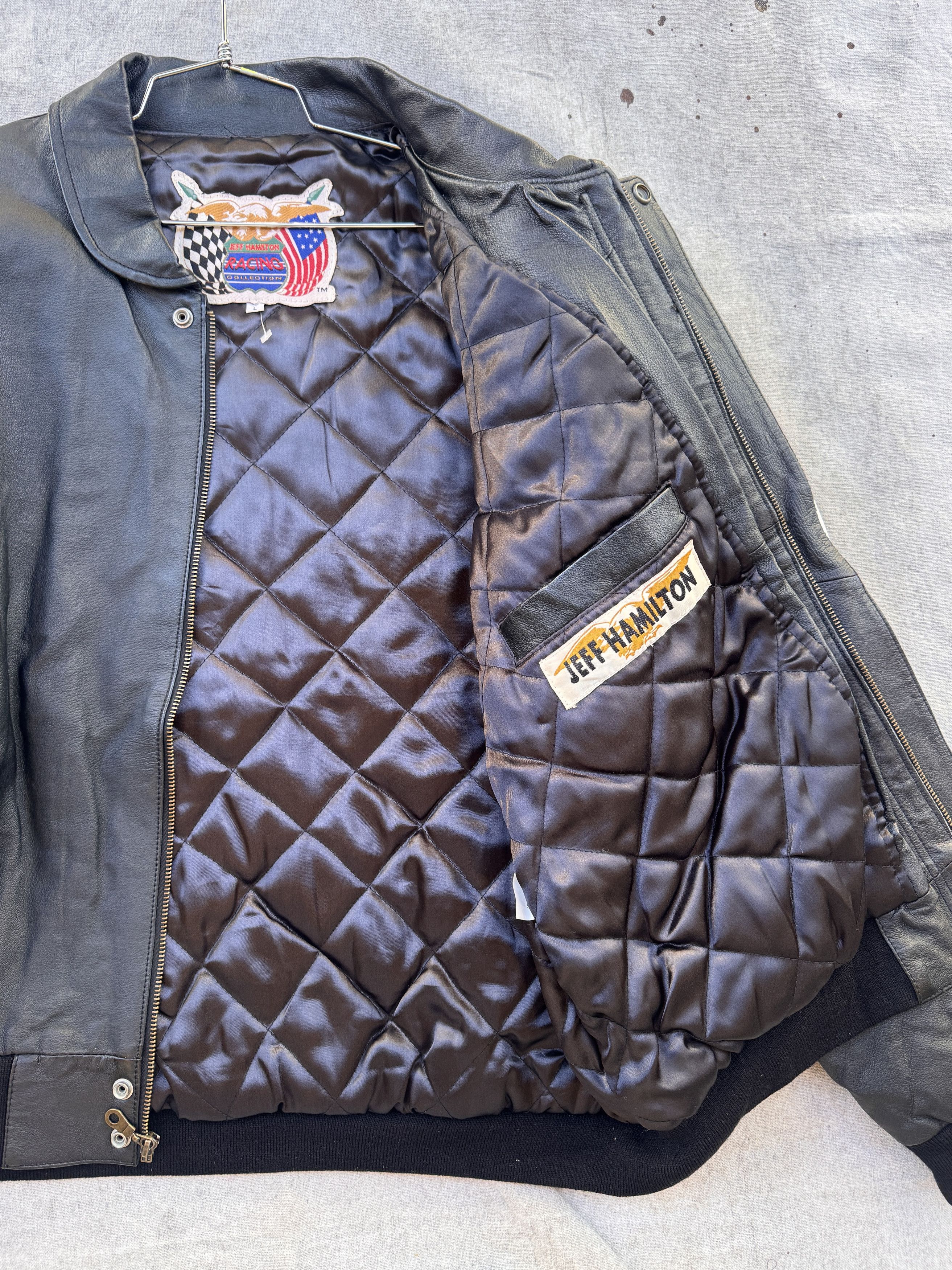 NASCAR 1998 Vintage Leather Nascar 50th anniversay Race Jacket Size US L / EU 52-54 / 3 - 2 Thumbnail