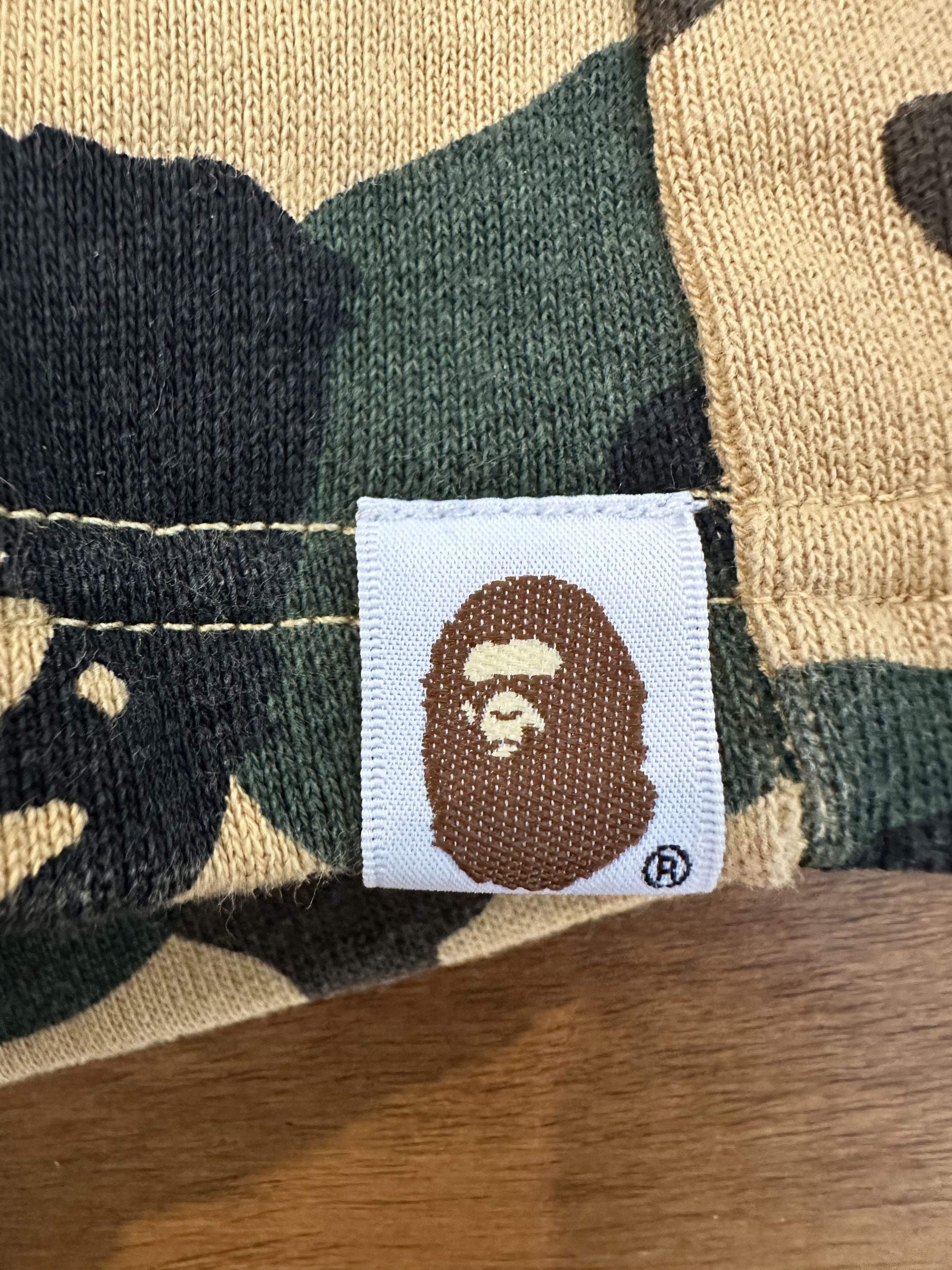 Bape BAPE 1st Camo ATS Sweat Shorts (Yellow) (XL) Size US 33 - 3 Thumbnail