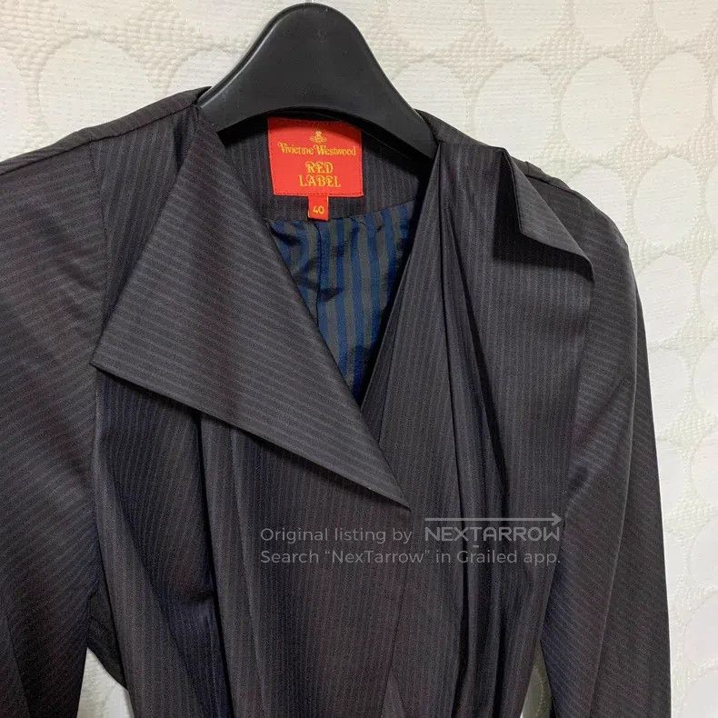 Vivienne Westwood Vivienne Westwood Narrow Striped Blazer Fabric Jacket Card Size S / US 4 / IT 40 - 4 Thumbnail