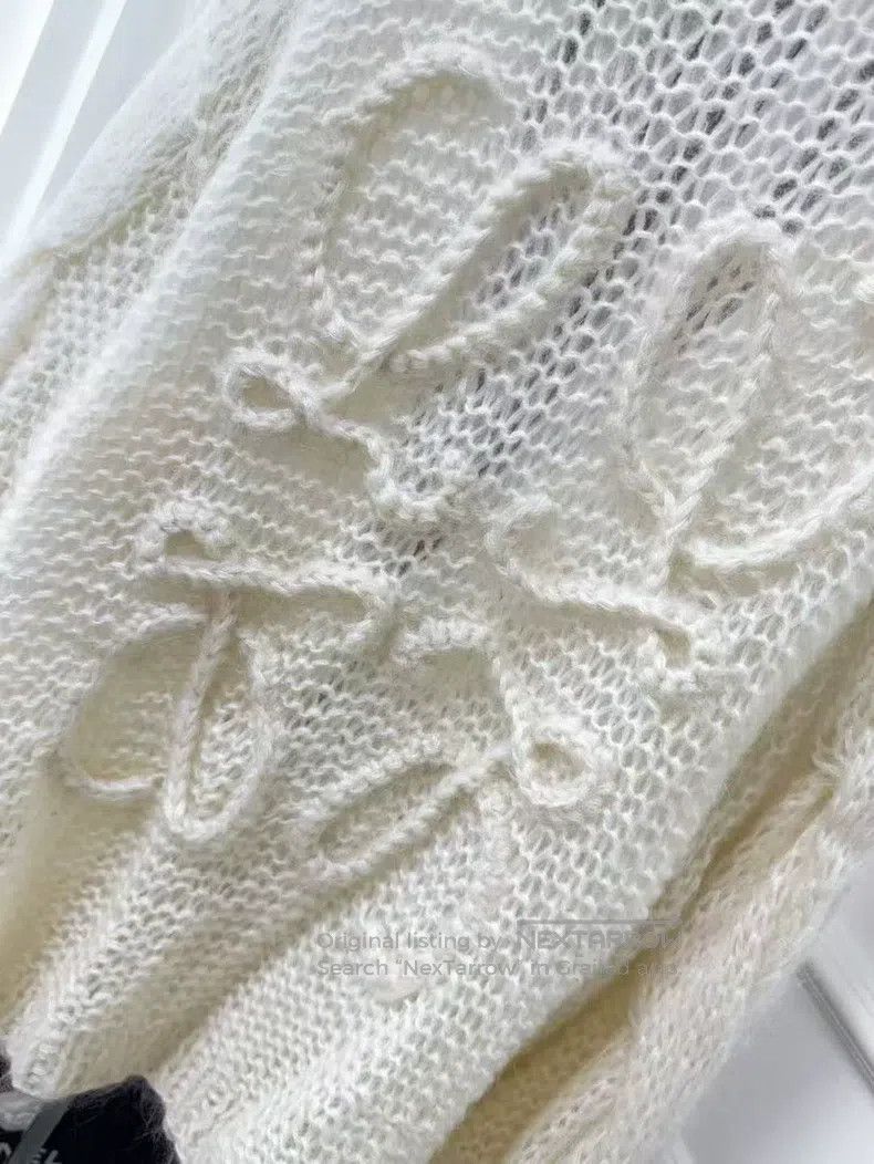 Loewe Loewe Classic Off-White Lace-up Logo Pattern Long Sleeve K Size XS / US 0-2 / IT 36-38 - 3 Thumbnail