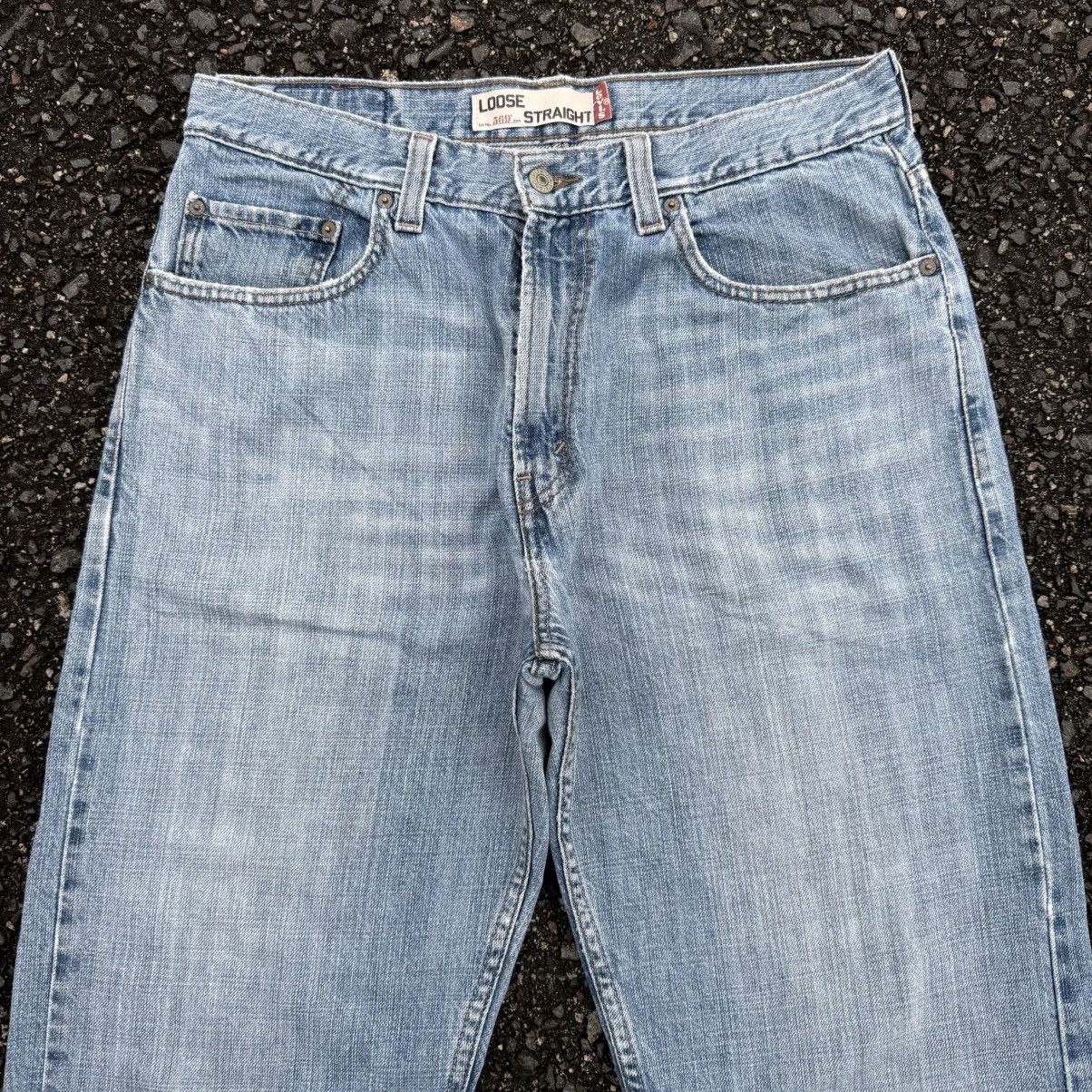 Levi's Vintage Clothing VINTAGE LEVI'S 569 LOOSE STRAIGHT FADED JEAN DENIM PANTS Size US 34 / EU 50 - 3 Thumbnail
