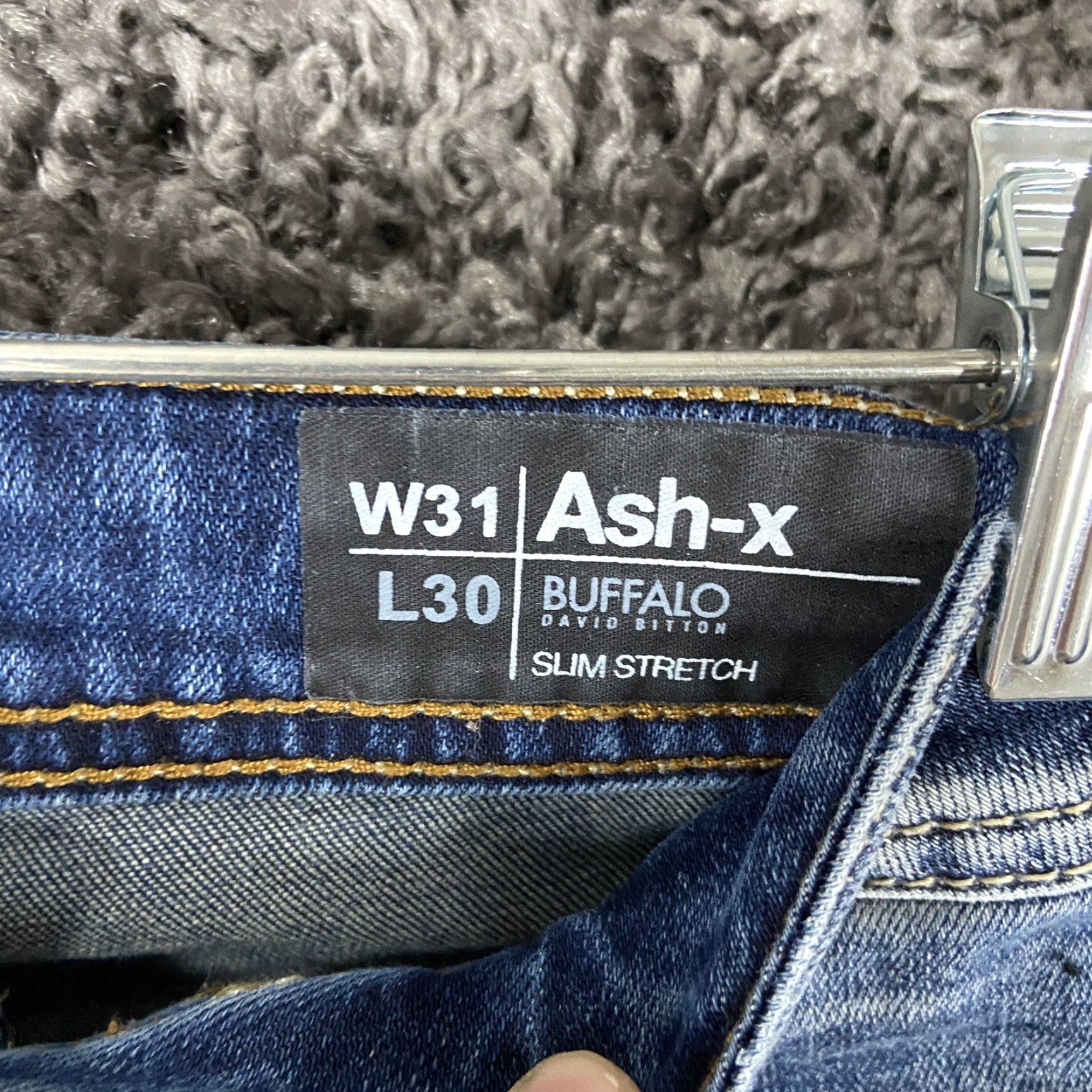 Buffalo David Bitton VINTAGE? No. Buffalo David Bitton Jeans Slim Stretch Ash-X Women’s 31 Blue Distressed - Jeans - Adult Women Size 24" / US 00 / IT 34 - 7 Thumbnail