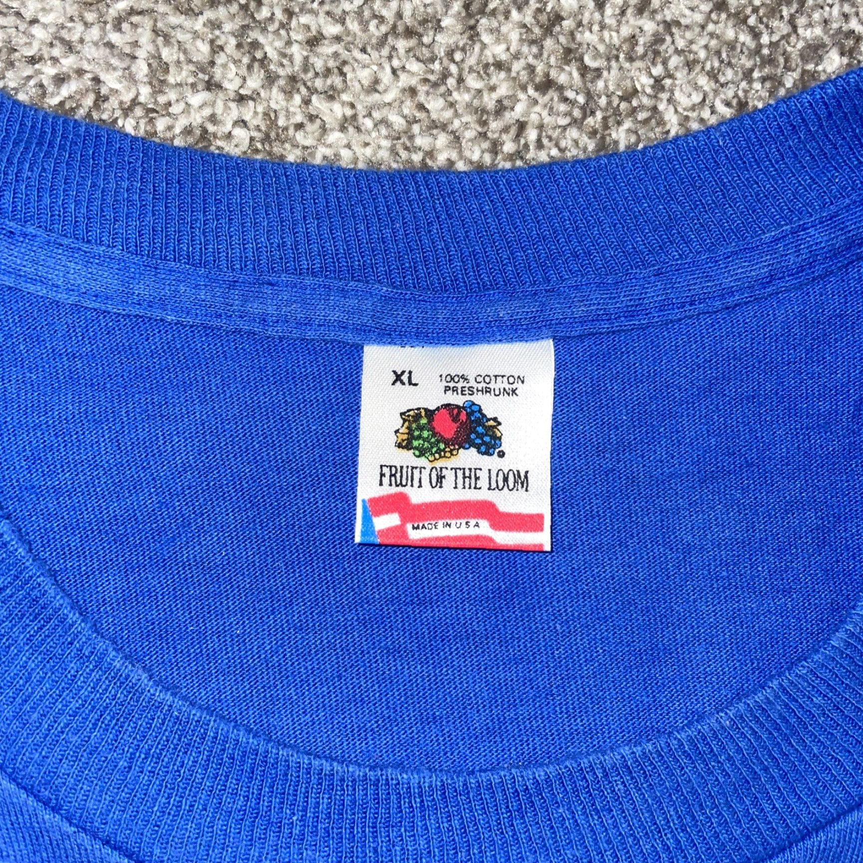 Fruit Of The Loom VINTAGE VTG SINGLE STITCH Blue Turtle T-Shirt Mens XL USA Size US XL / EU 56 / 4 - 3 Thumbnail