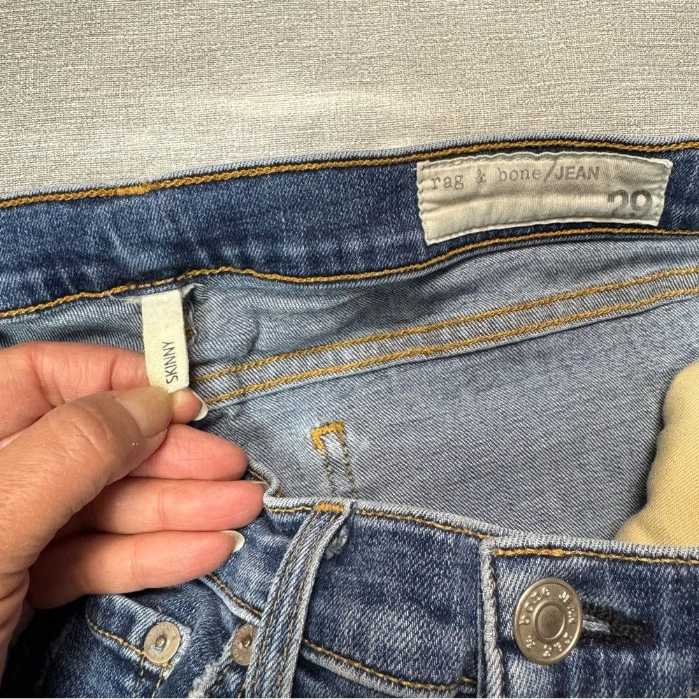 Rag & Bone rag & bone Ankle Skinny Distressed Jeans in La Paz Size 29 Size 29" - 6 Thumbnail