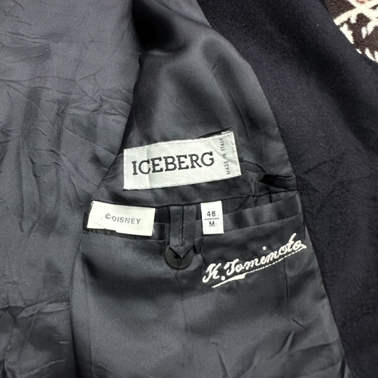 Iceberg Vintage Iceberg Golf Disney Jiminy Cricket Wool Made Italy Size 48R - 5 Thumbnail