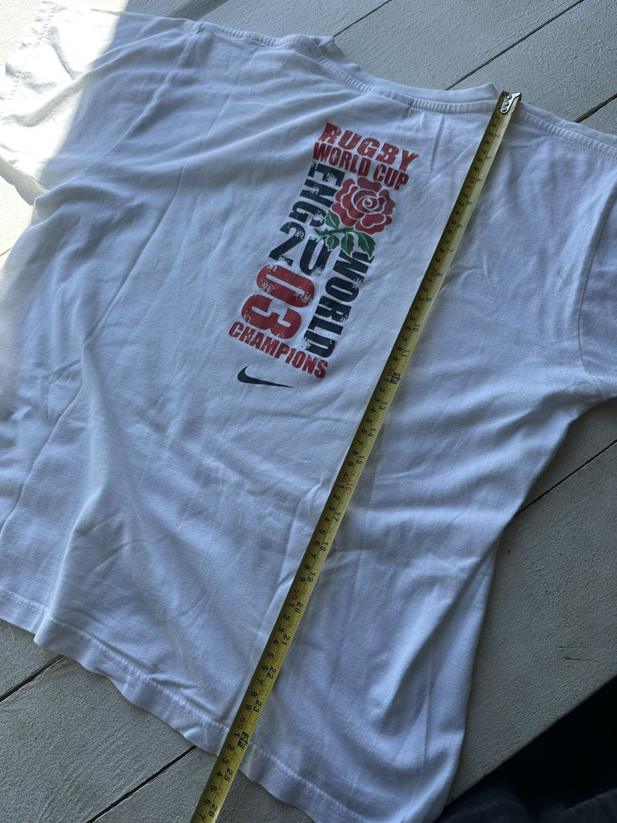 Nike VNTG🚨 NIKE 2003 WORLD CUP CHAMPIONS BIG LOGO TEE Size US M / EU 48-50 / 2 - 18 Thumbnail