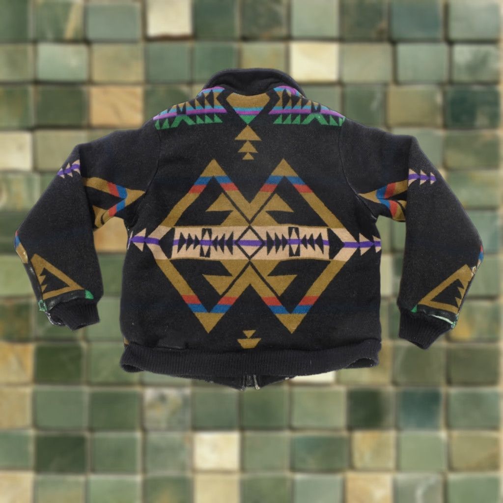 Pendleton VINTAGE Pendleton Jacket Geometric Aztec Western Style Wool ...
