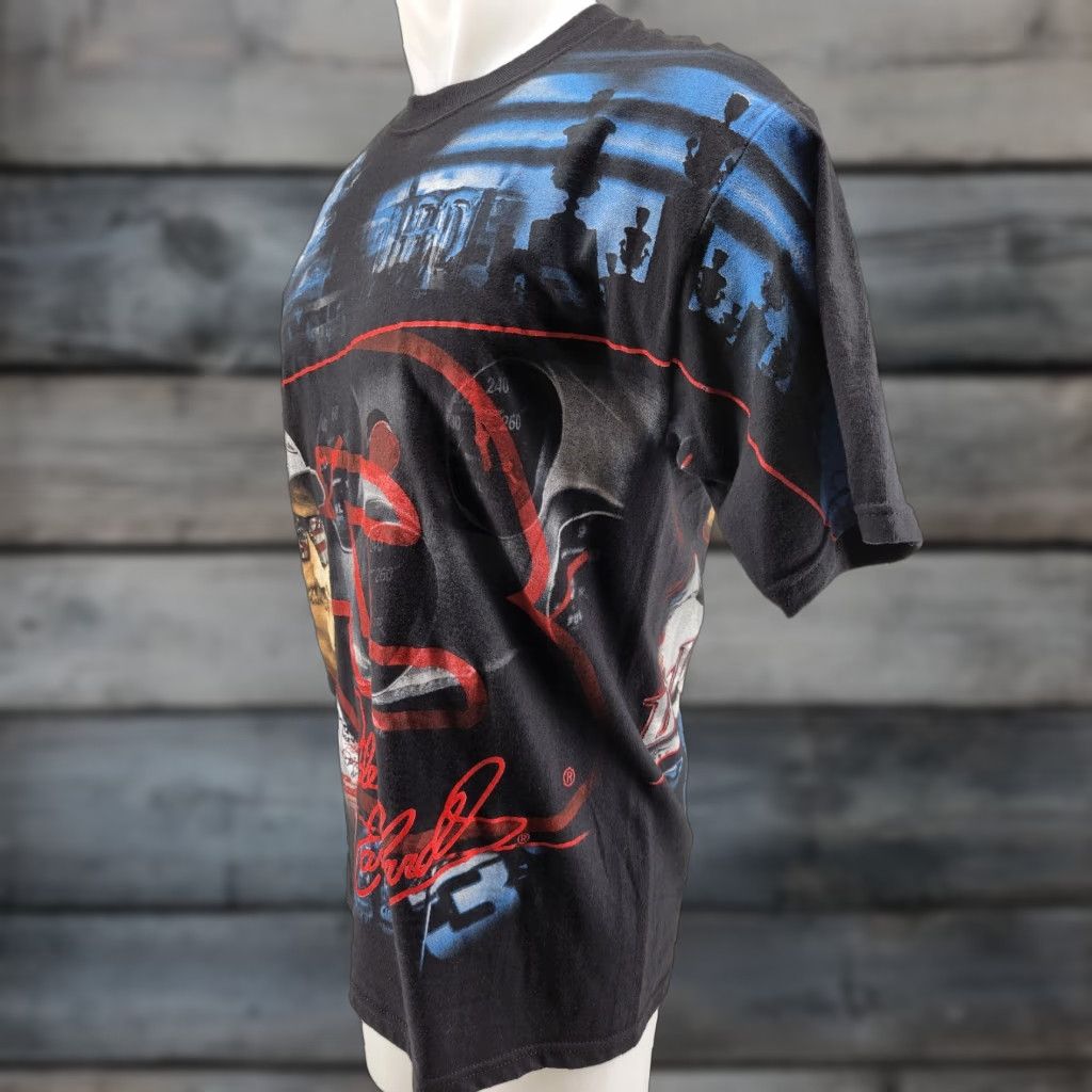 Chase Authentics VINTAGE Chase Authentics Dale Earnhardt All Over Print T Shirt Men's M Black Shirt Mens 90s NASCAR Size US M / EU 48-50 / 2 - 1 Thumbnail