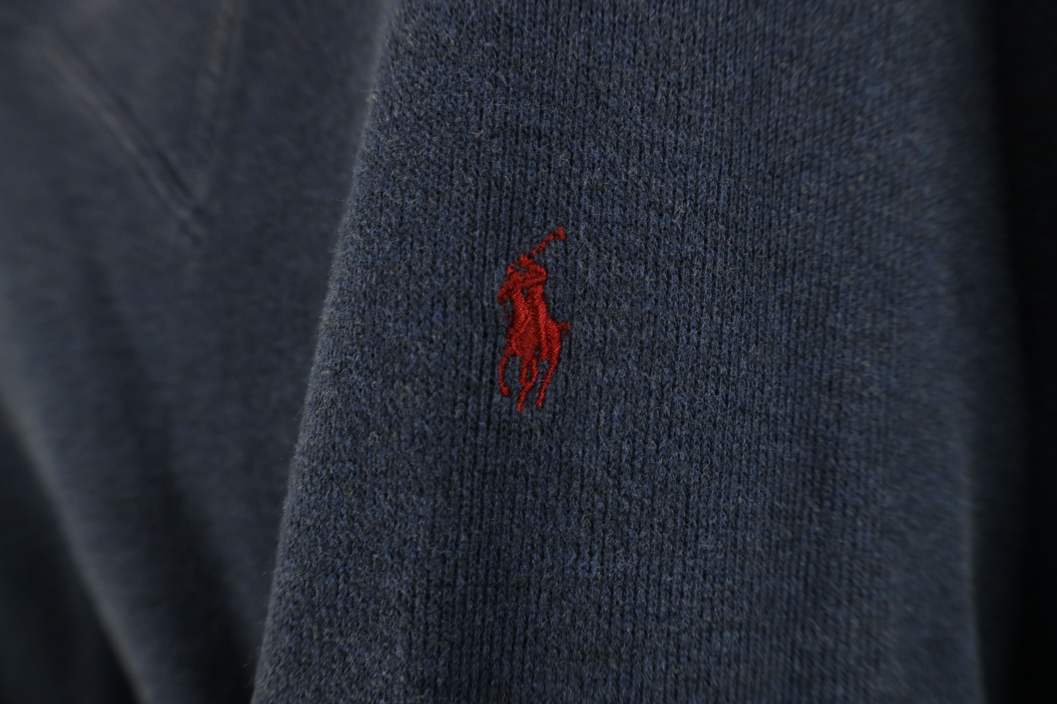 Ralph Lauren Vintage 90s Ralph Lauren Ribbed Knit Crewneck Sweater Blue Size US XL / EU 56 / 4 - 4 Thumbnail