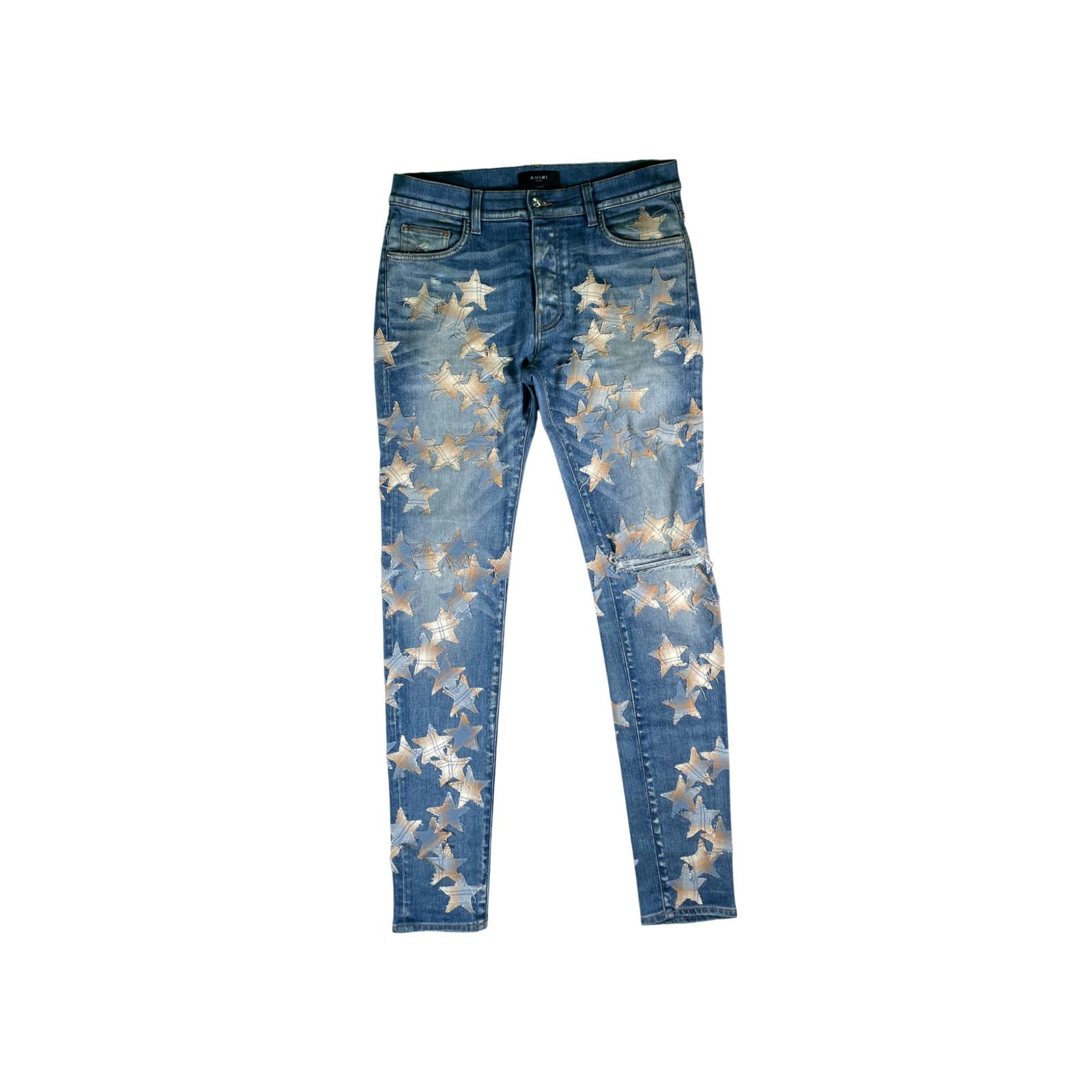 Amiri Amiri Denim Chemist Blue Jeans Size US 33 - 1 Thumbnail