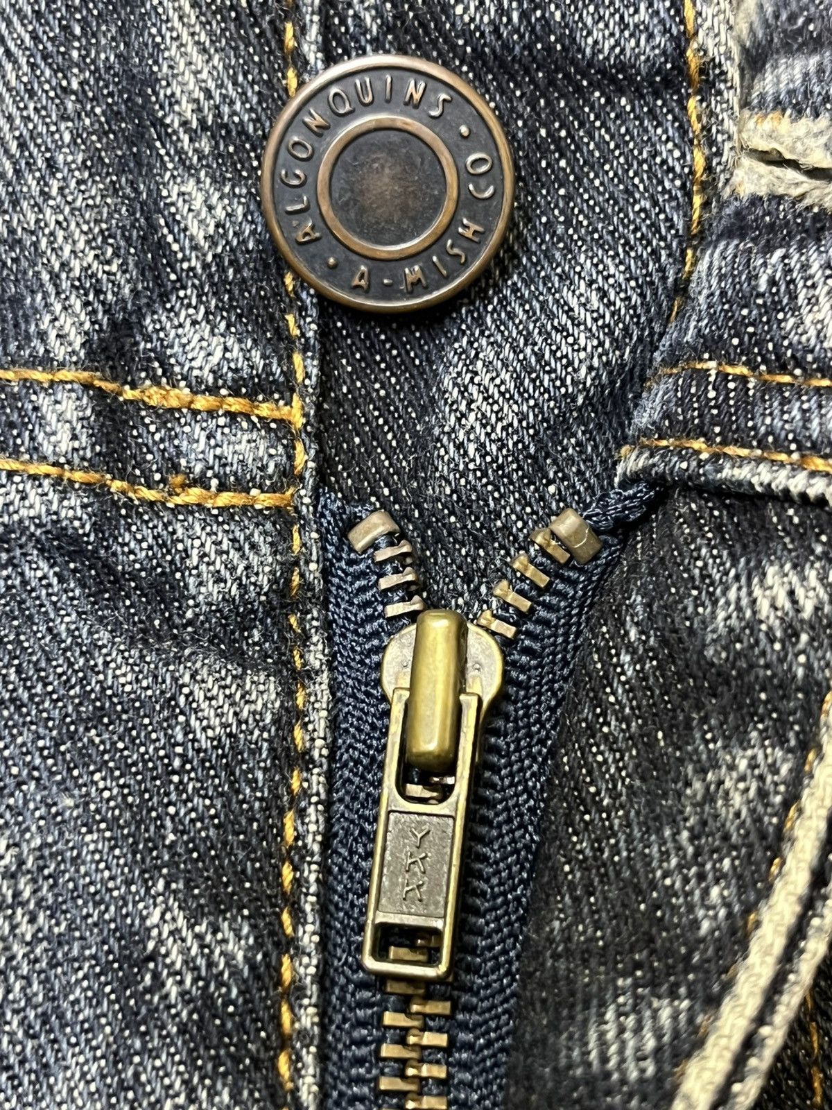 Japanese Brand Sick ALGONQUINS punk gothic bondage flared distressed jeans Size US 30 / EU 46 - 20 Thumbnail