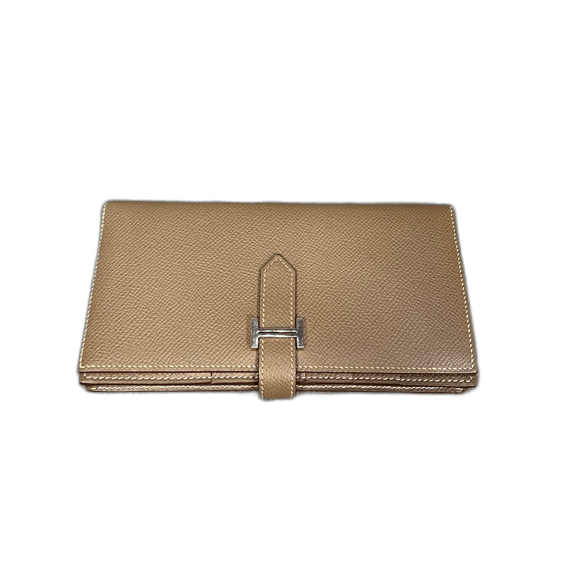 Hermes Bearn Long Wallet in Gray-2506
