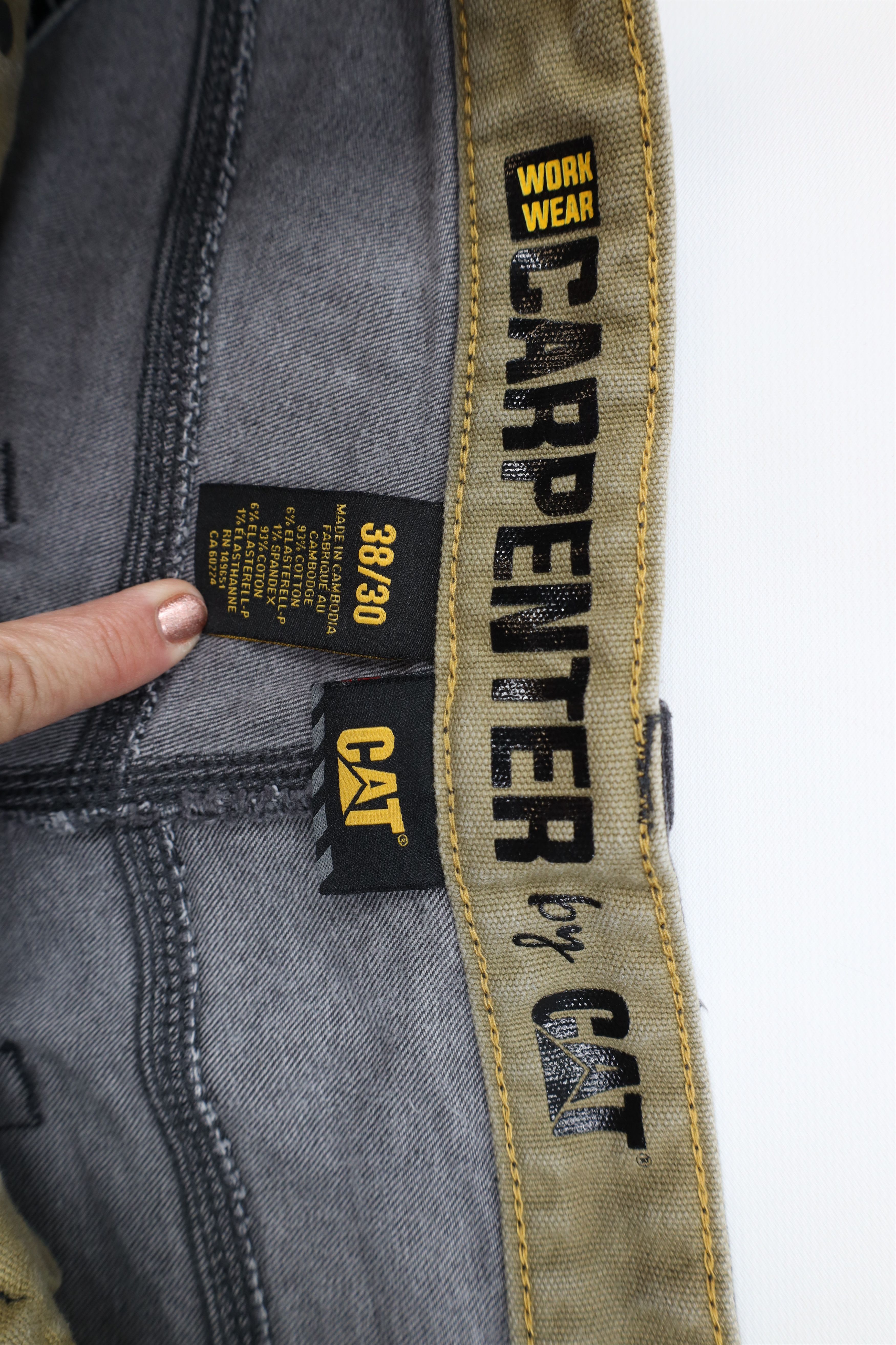 Caterpillar Vintage Cat Caterpillar Wide Leg Dungaree Jeans Black Size US 38 / EU 54 - 9 Thumbnail